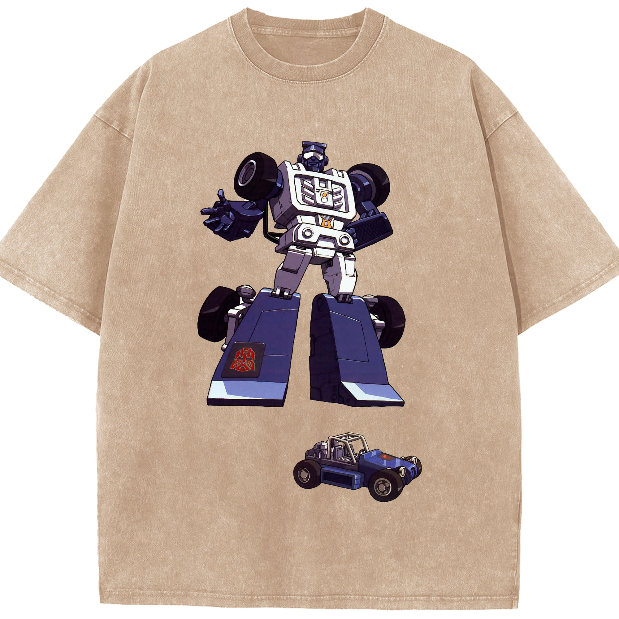 （画像用）  綿100% ヴィンテージ風 半袖Tシャツ（フロントプリント）
