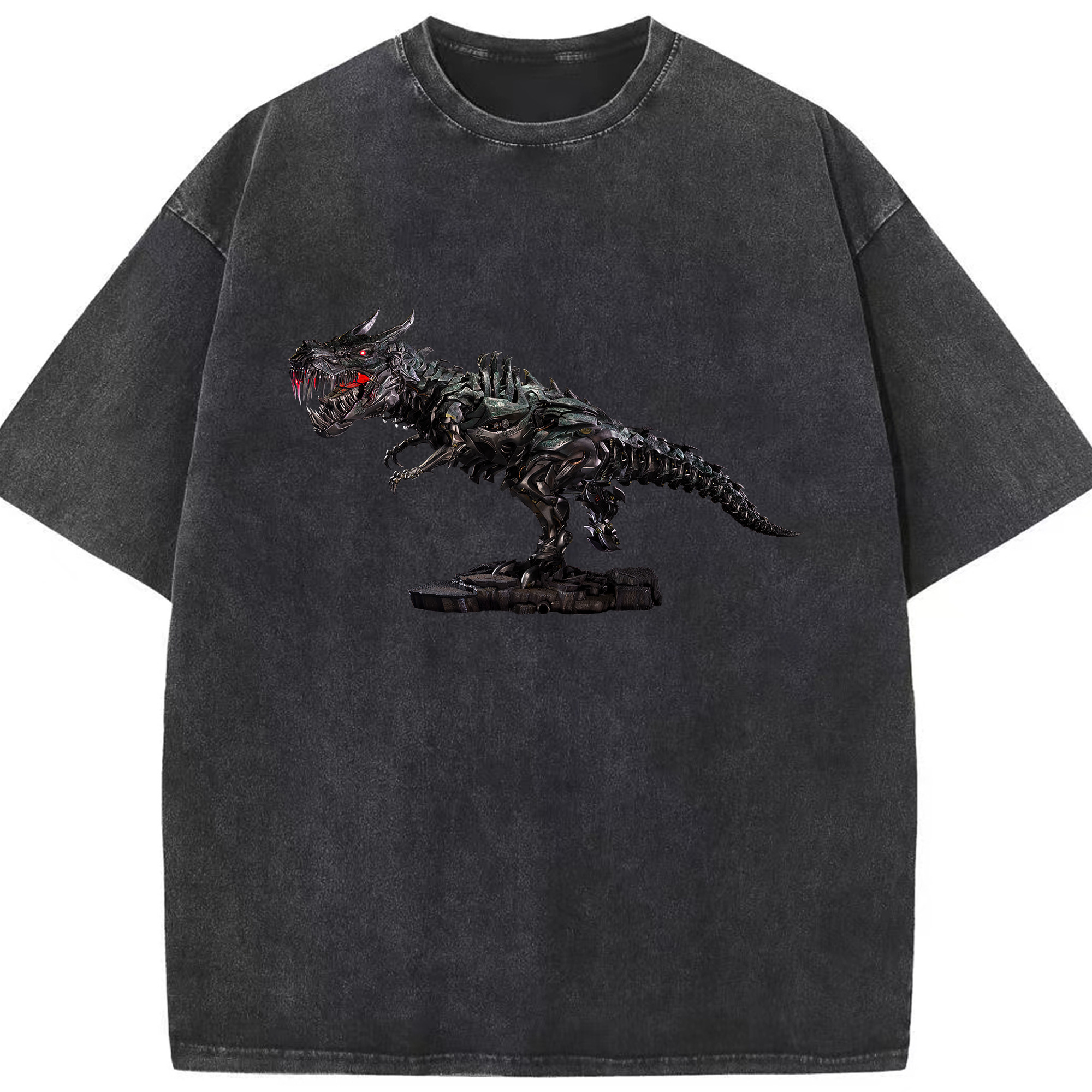 （画像用）  綿100% ヴィンテージ風 半袖Tシャツ（フロントプリント）