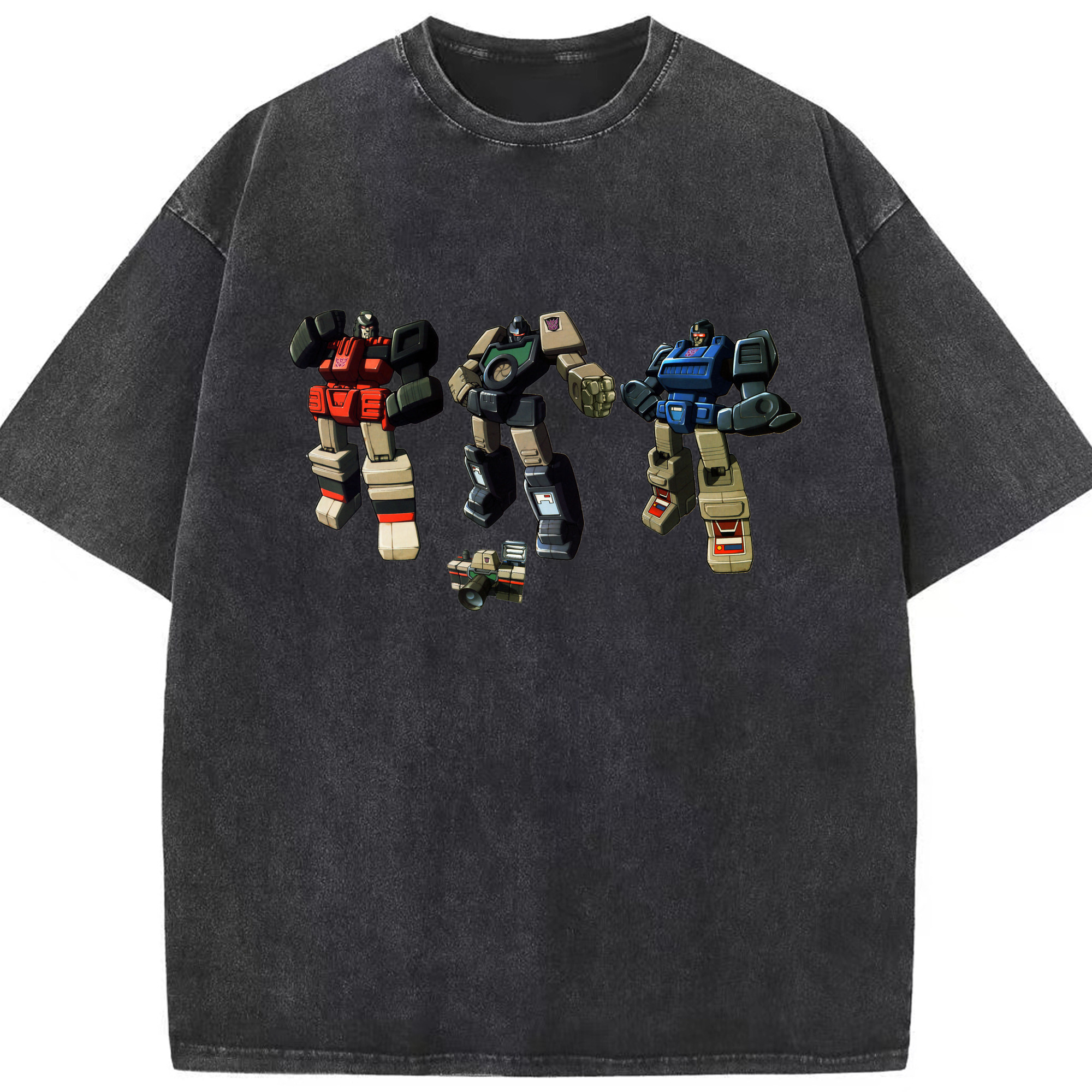 （画像用）  綿100% ヴィンテージ風 半袖Tシャツ（フロントプリント）