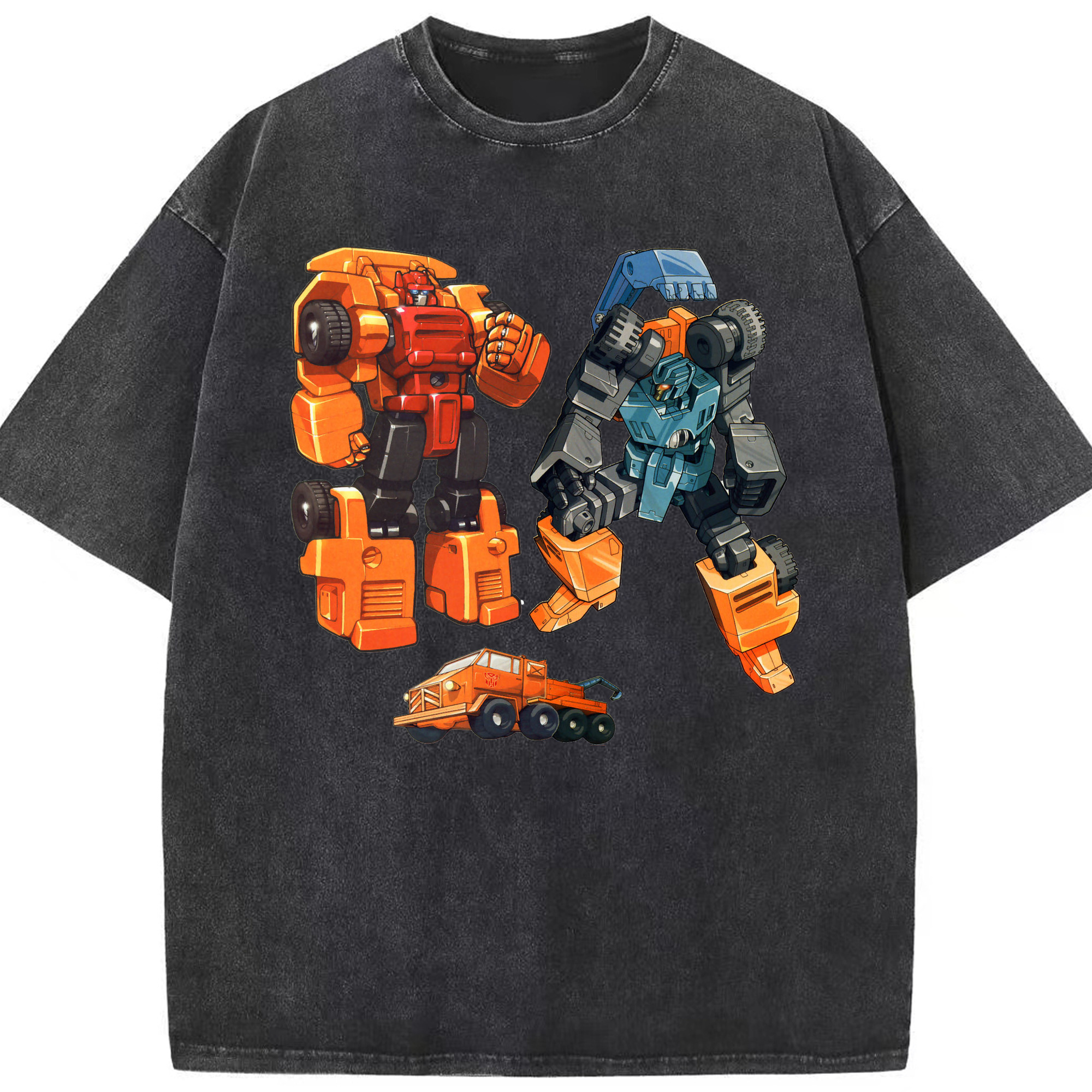 （画像用）  綿100% ヴィンテージ風 半袖Tシャツ（フロントプリント）