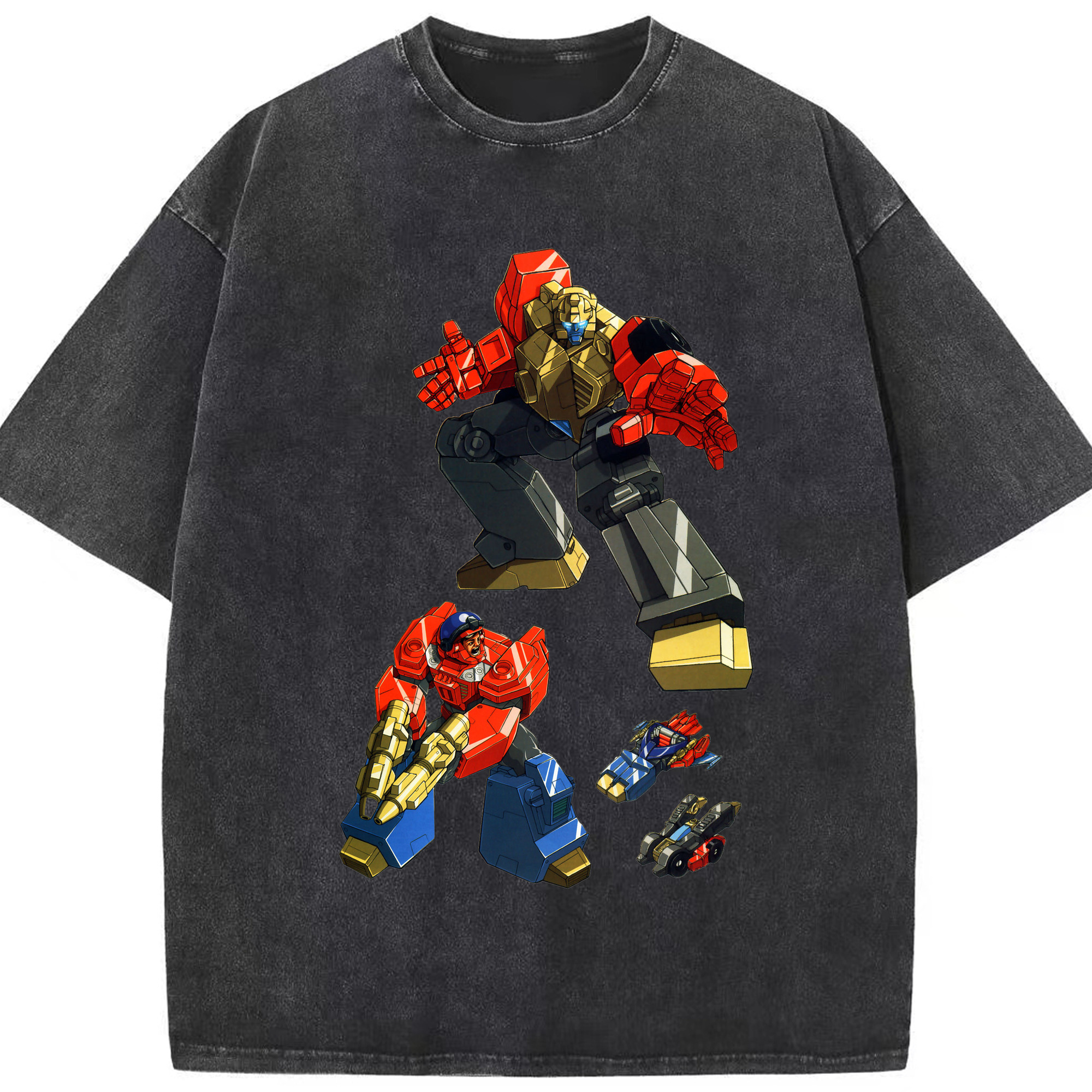 （画像用）  綿100% ヴィンテージ風 半袖Tシャツ（フロントプリント）