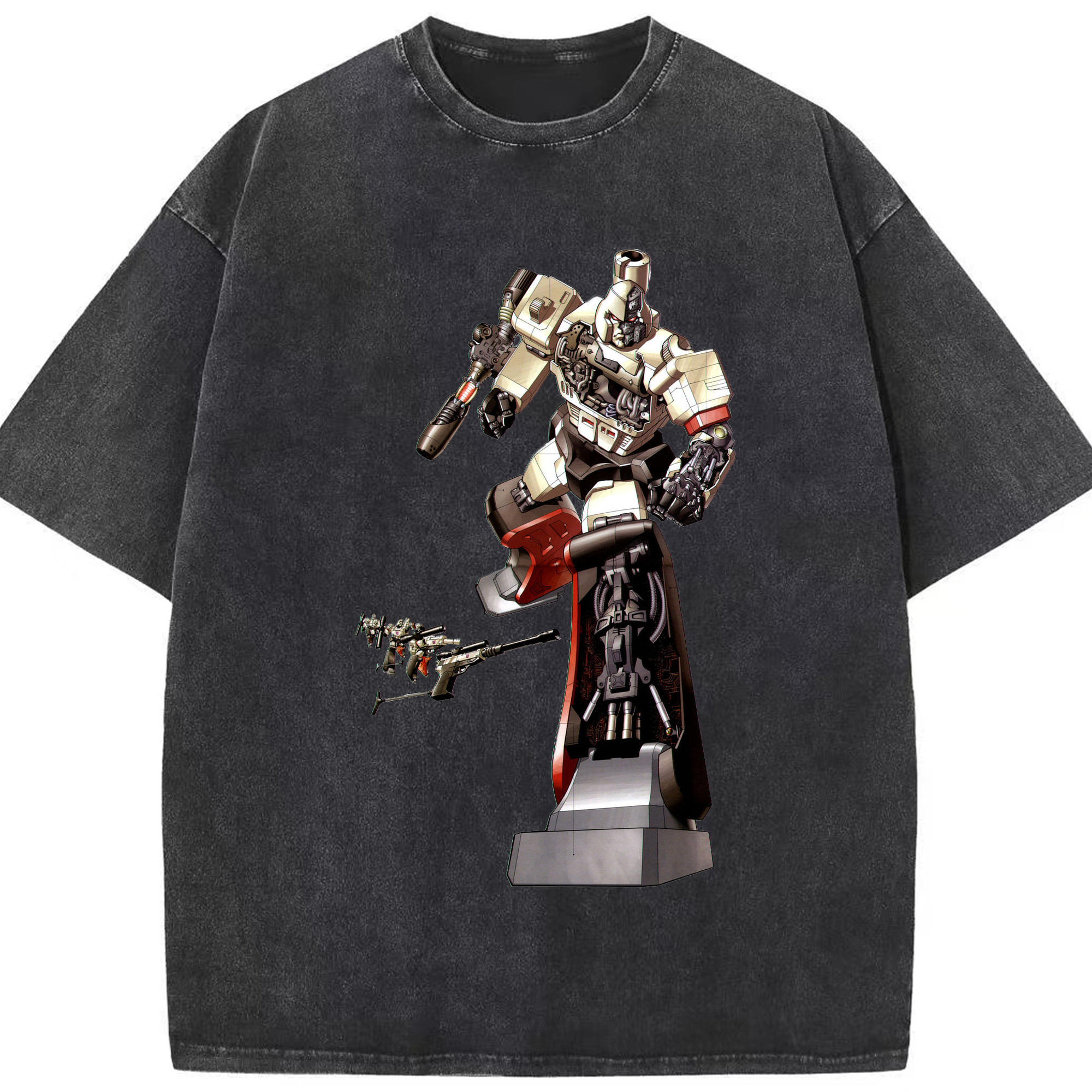 （画像用）  綿100% ヴィンテージ風 半袖Tシャツ（フロントプリント）