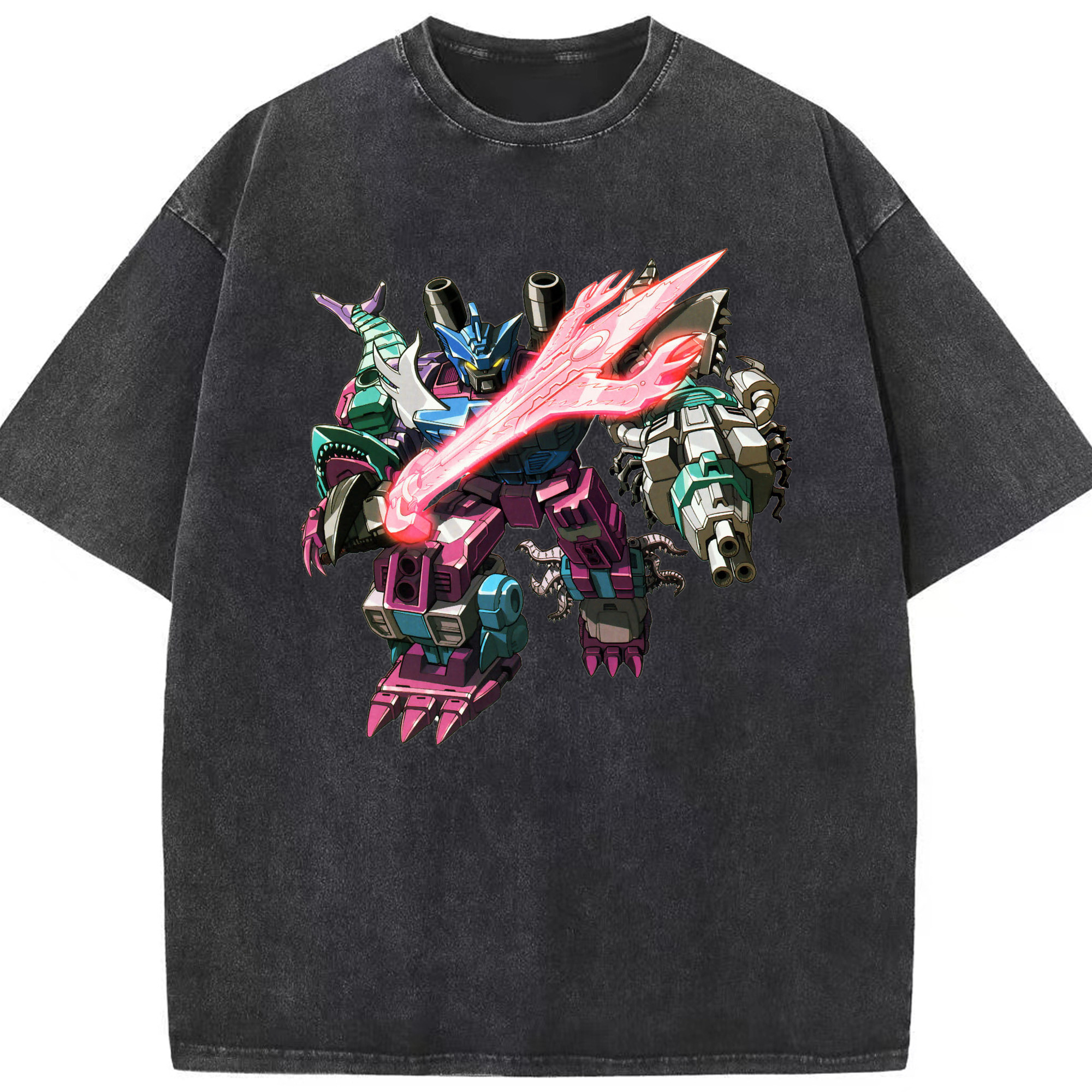 （画像用）  綿100% ヴィンテージ風 半袖Tシャツ（フロントプリント）