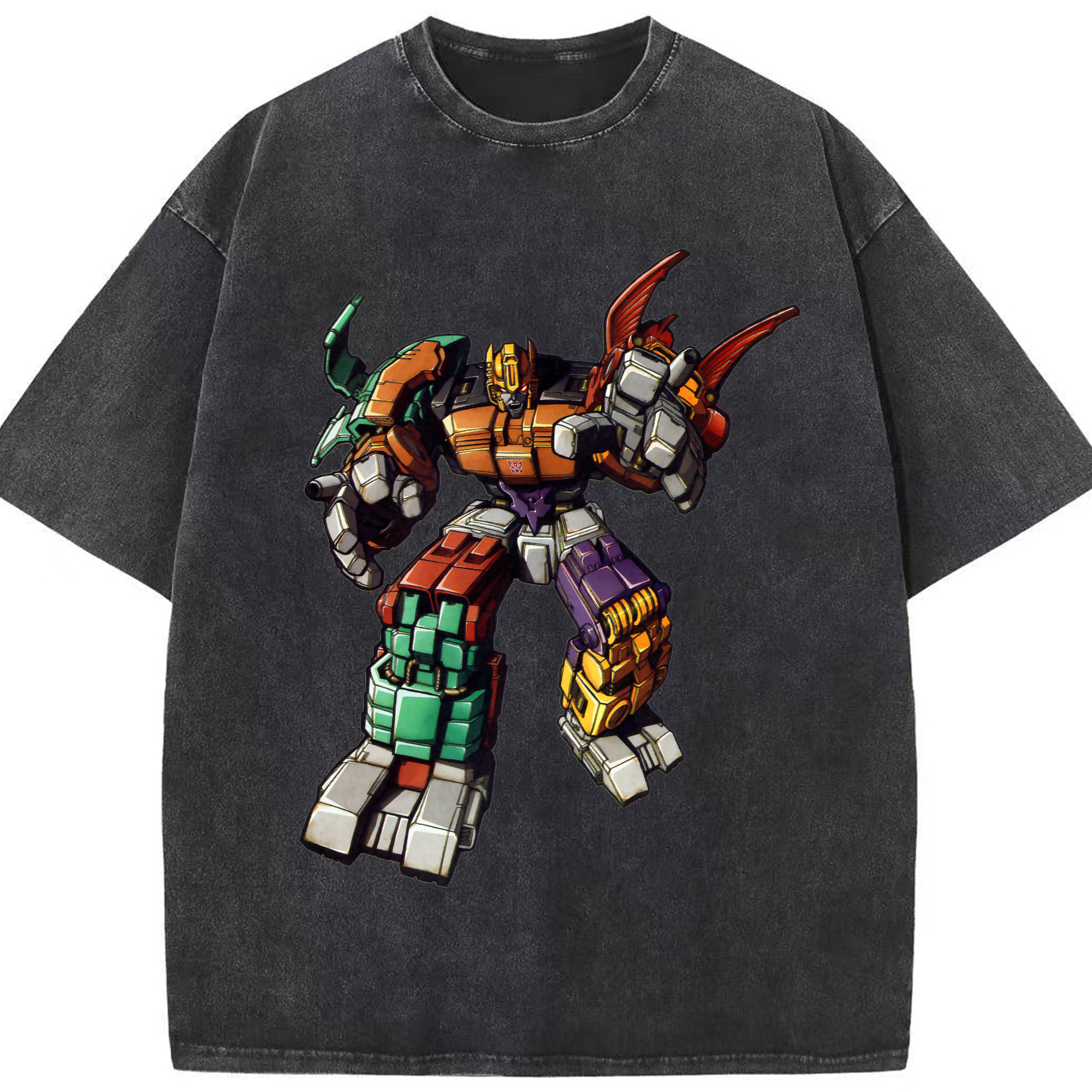 （画像用）  綿100% ヴィンテージ風 半袖Tシャツ（フロントプリント）