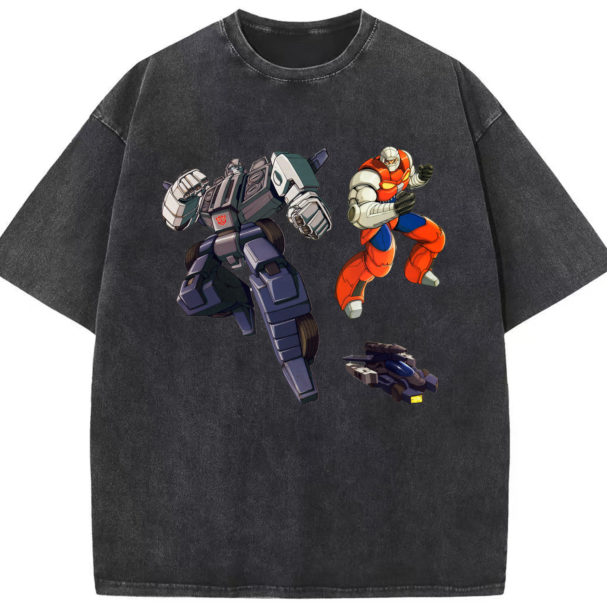 （画像用）  綿100% ヴィンテージ風 半袖Tシャツ（フロントプリント）
