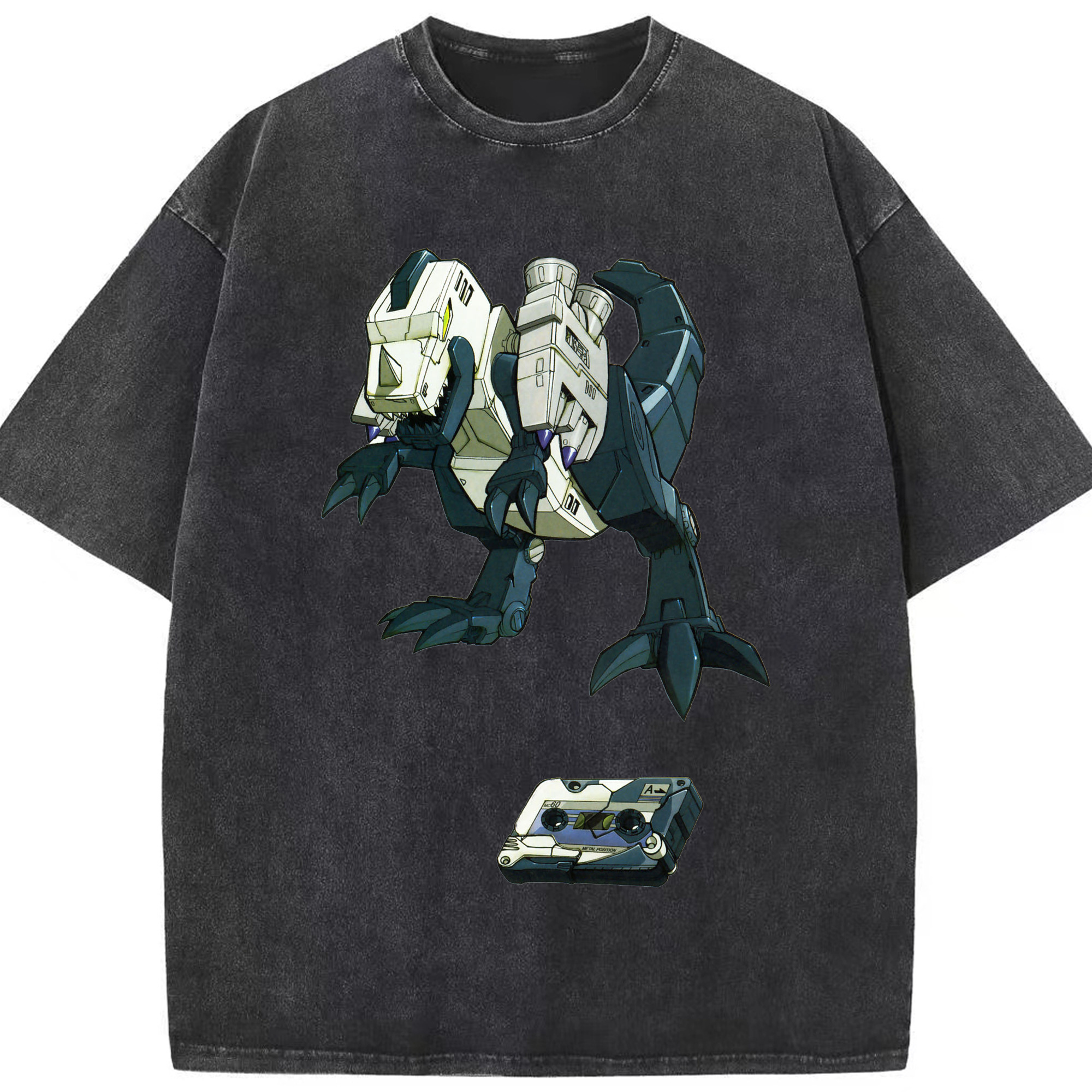 （画像用）  綿100% ヴィンテージ風 半袖Tシャツ（フロントプリント）