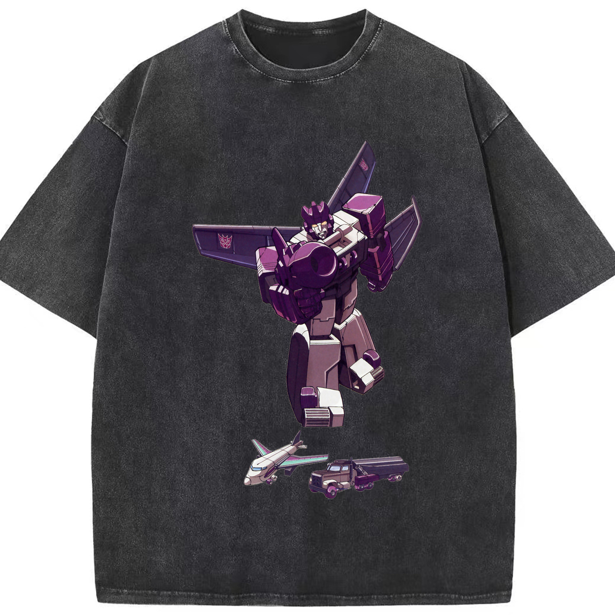 （画像用）  綿100% ヴィンテージ風 半袖Tシャツ（フロントプリント）