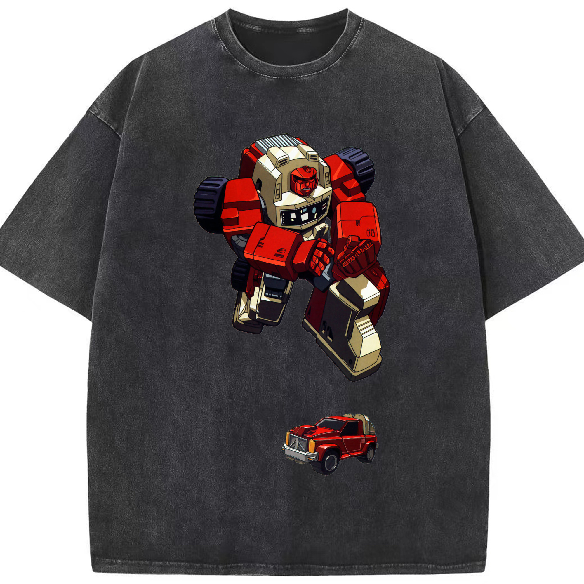 （画像用）  綿100% ヴィンテージ風 半袖Tシャツ（フロントプリント）