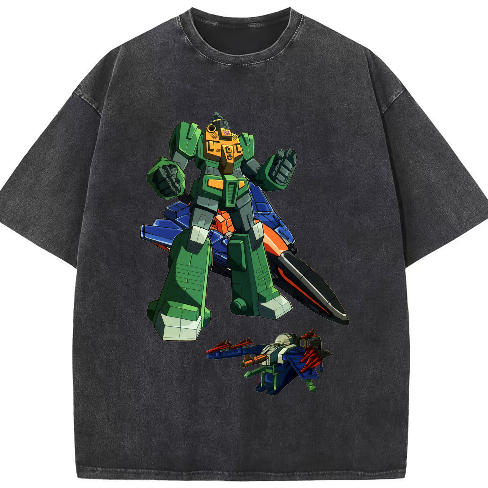 （画像用）  綿100% ヴィンテージ風 半袖Tシャツ（フロントプリント）