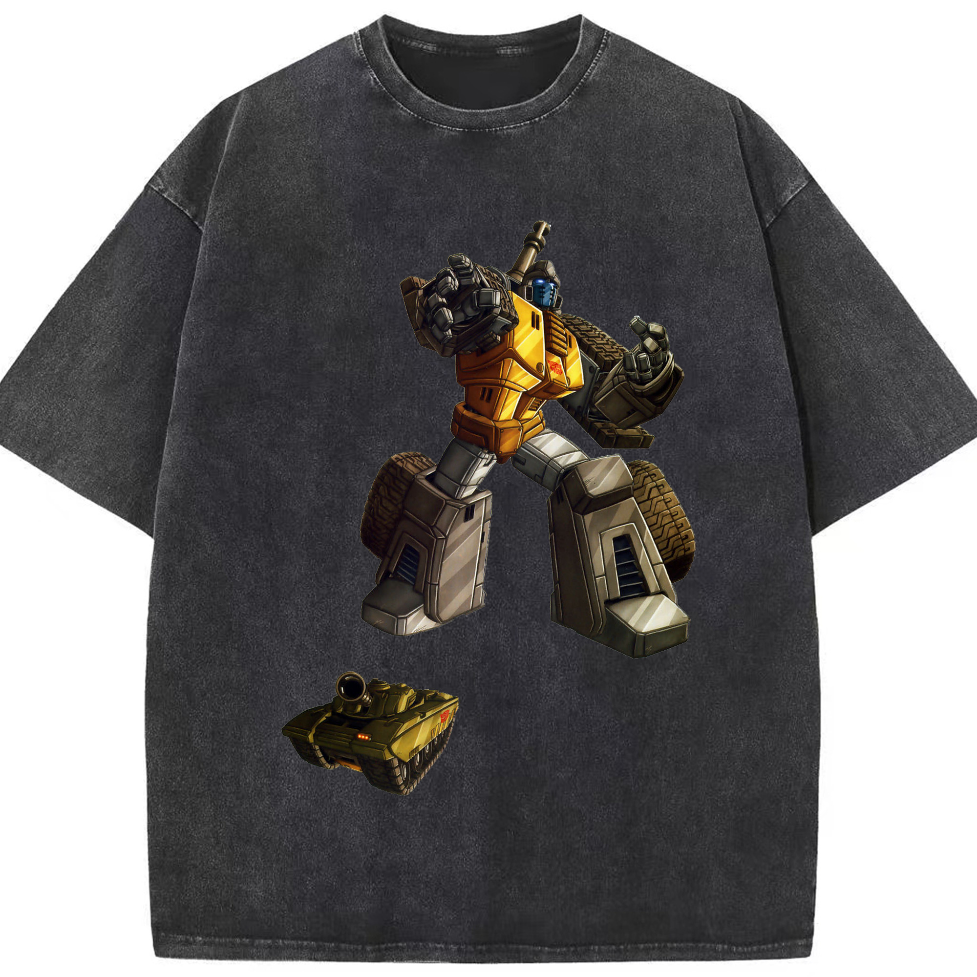 （画像用）  綿100% ヴィンテージ風 半袖Tシャツ（フロントプリント）