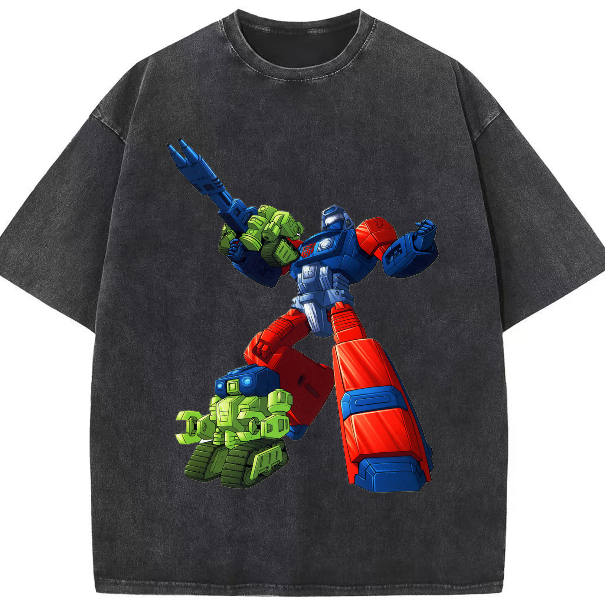 （画像用）  綿100% ヴィンテージ風 半袖Tシャツ（フロントプリント）