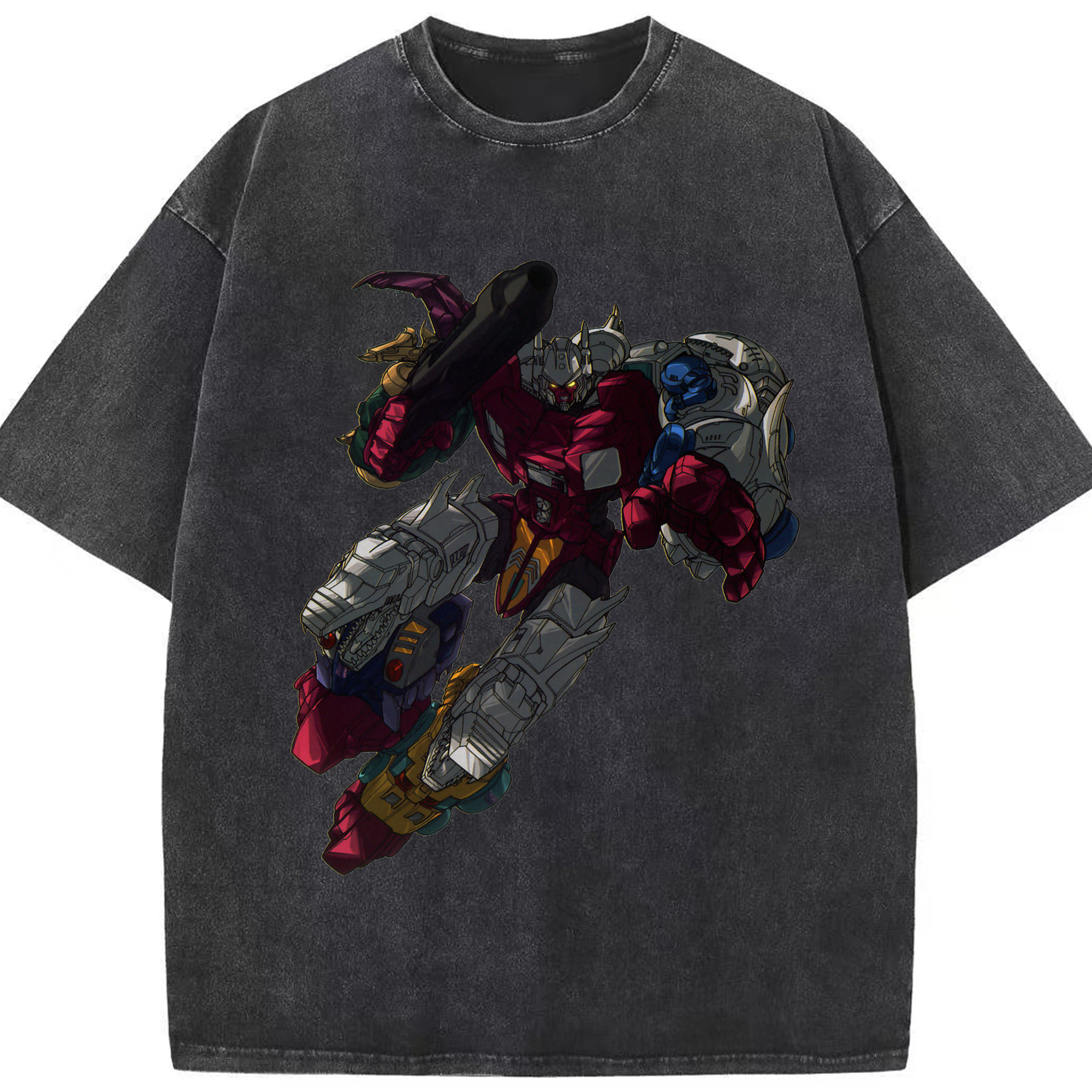 （画像用）  綿100% ヴィンテージ風 半袖Tシャツ（フロントプリント）