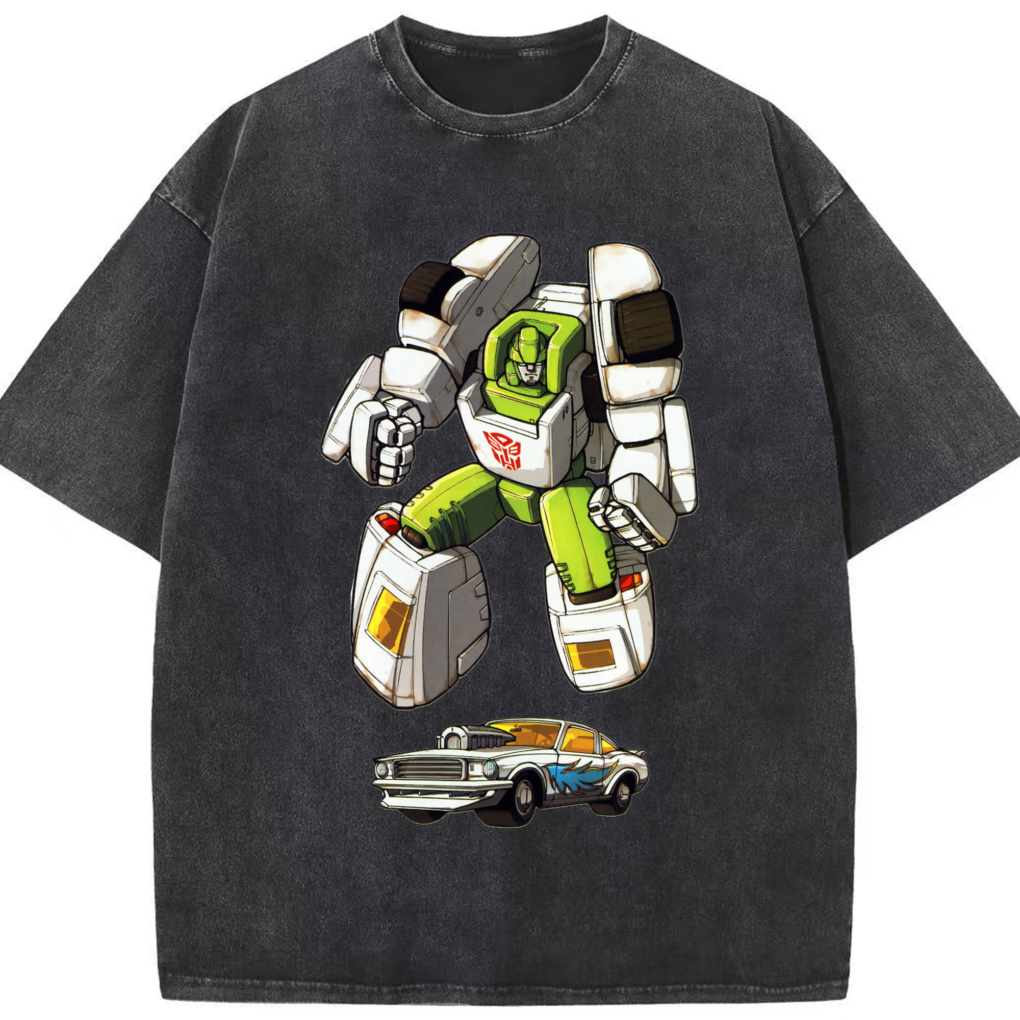 （画像用）  綿100% ヴィンテージ風 半袖Tシャツ（フロントプリント）