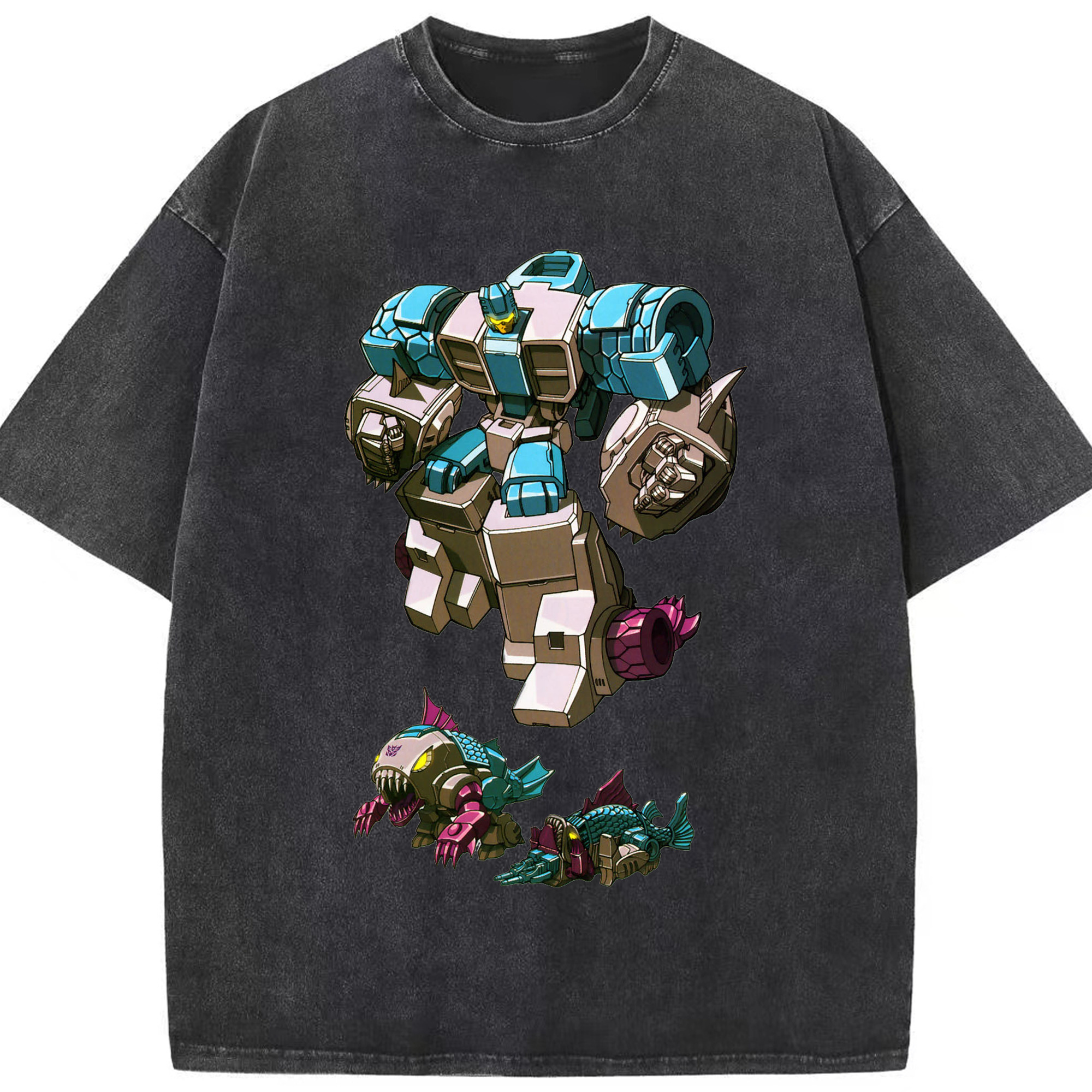 （画像用）  綿100% ヴィンテージ風 半袖Tシャツ（フロントプリント）