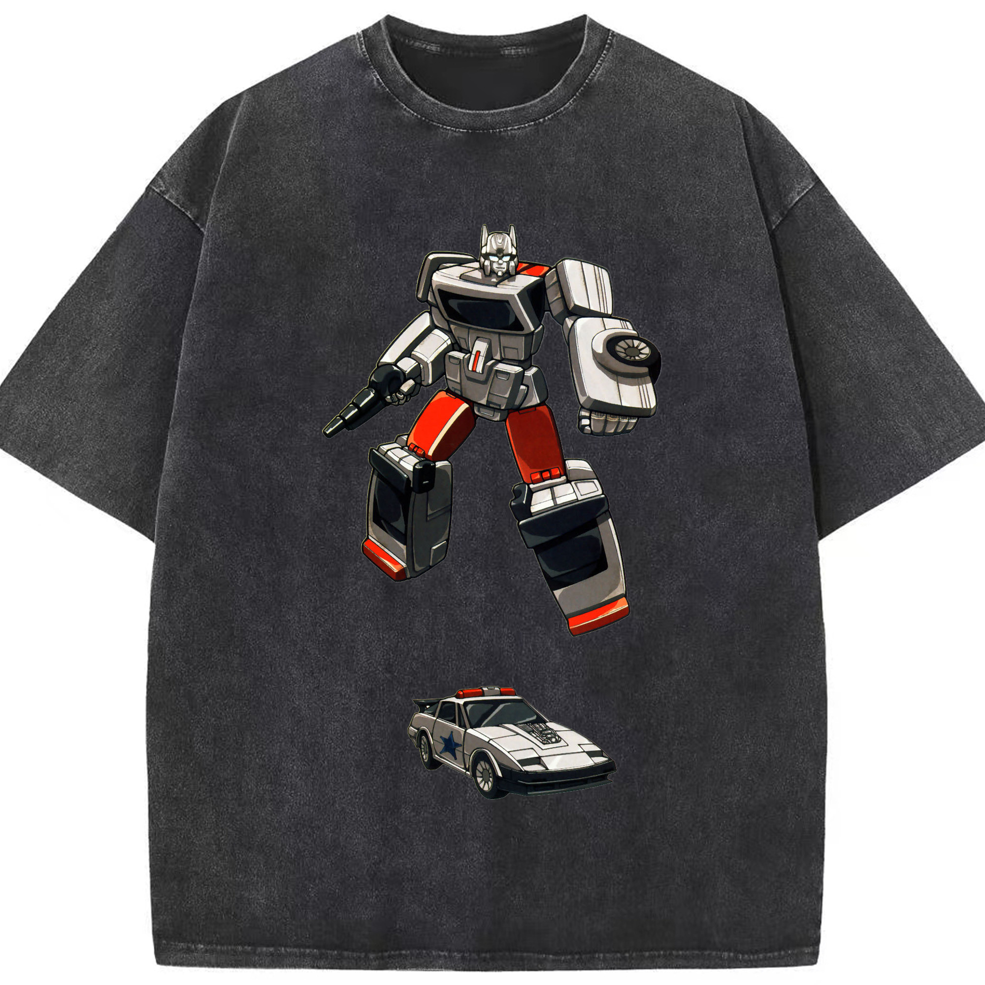 （画像用）  綿100% ヴィンテージ風 半袖Tシャツ（フロントプリント）