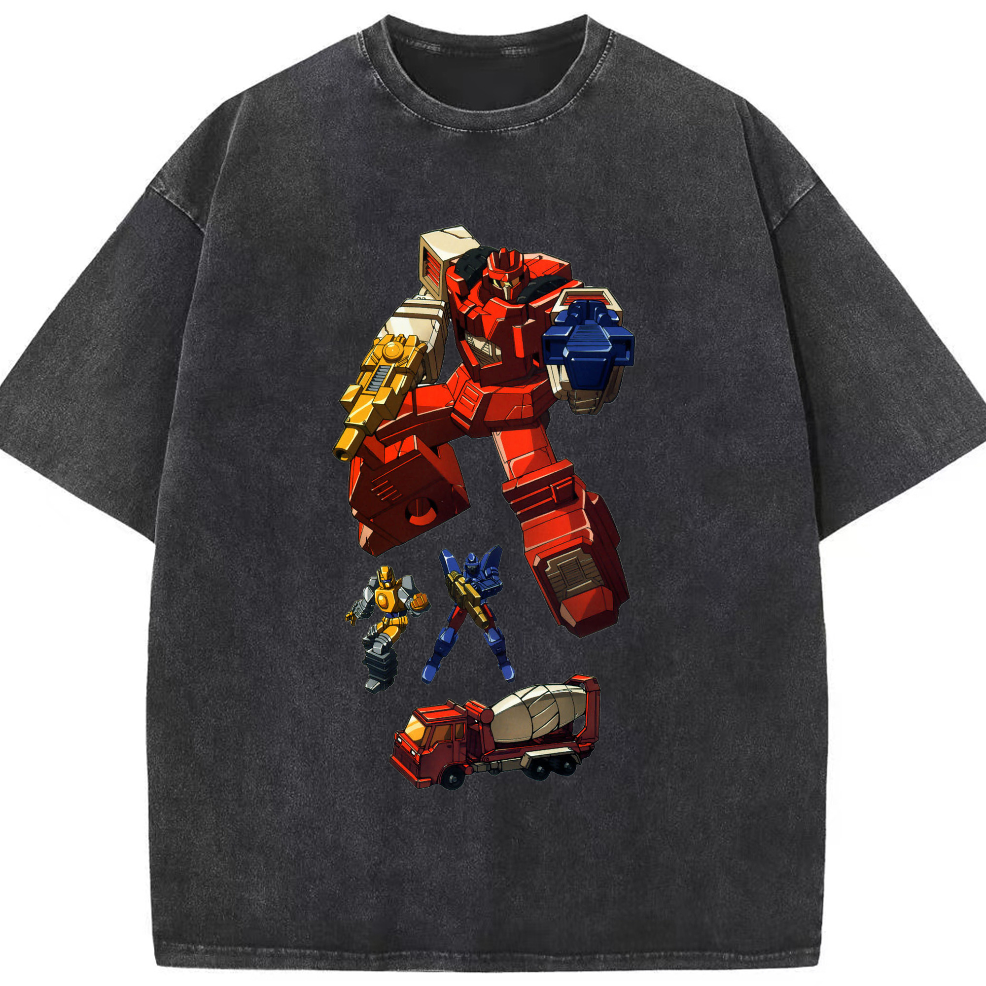 （画像用）  綿100% ヴィンテージ風 半袖Tシャツ（フロントプリント）