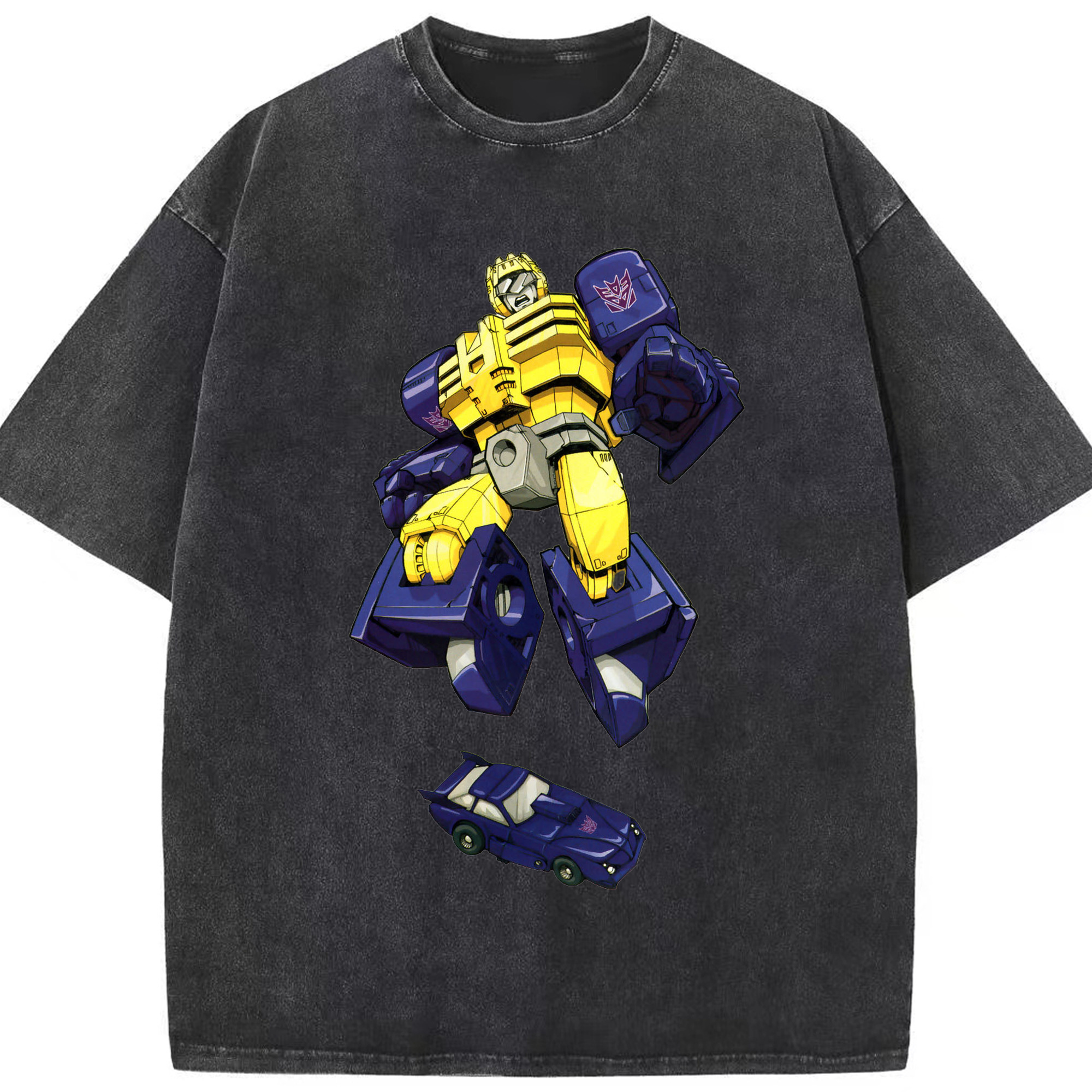 （画像用）  綿100% ヴィンテージ風 半袖Tシャツ（フロントプリント）