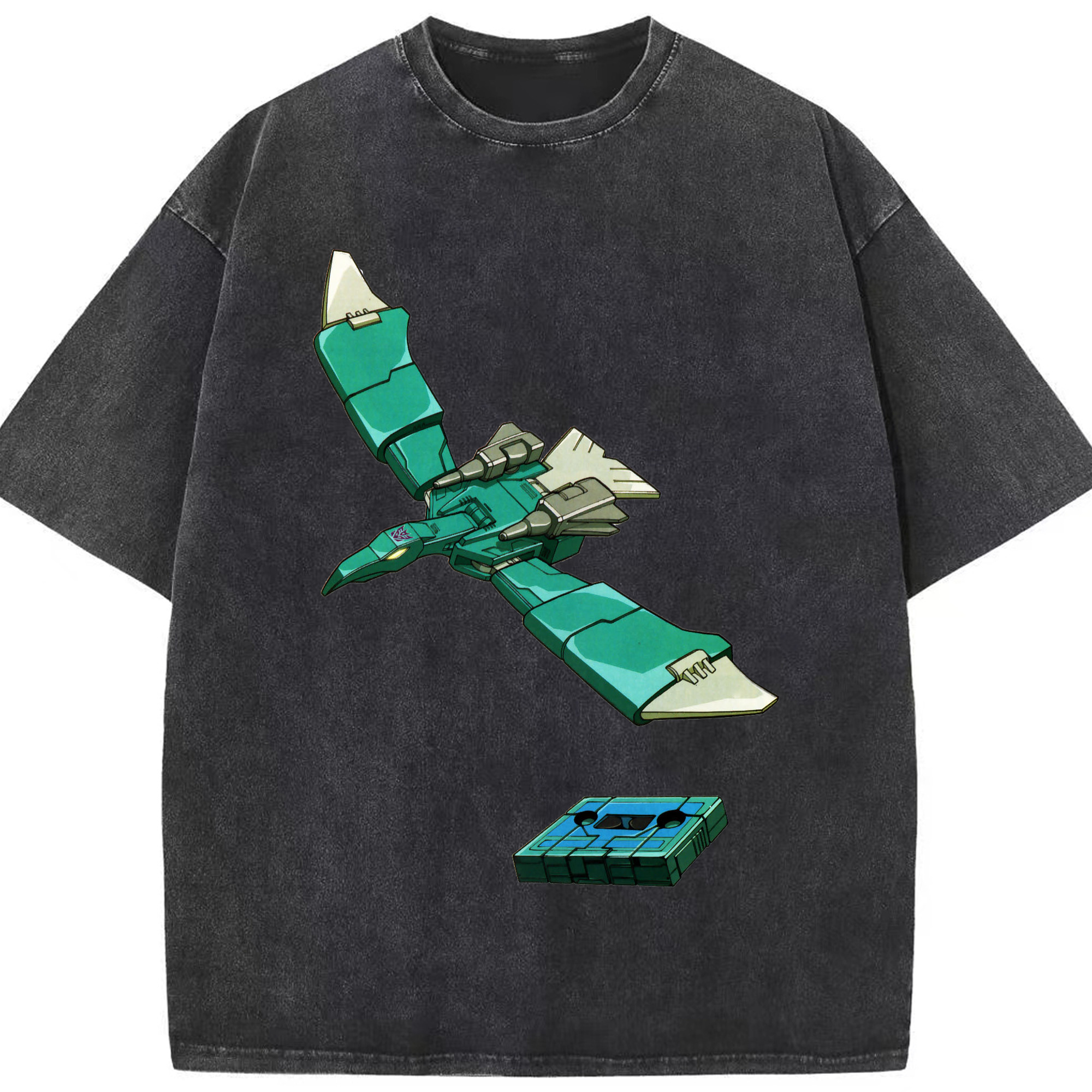 （画像用）  綿100% ヴィンテージ風 半袖Tシャツ（フロントプリント）
