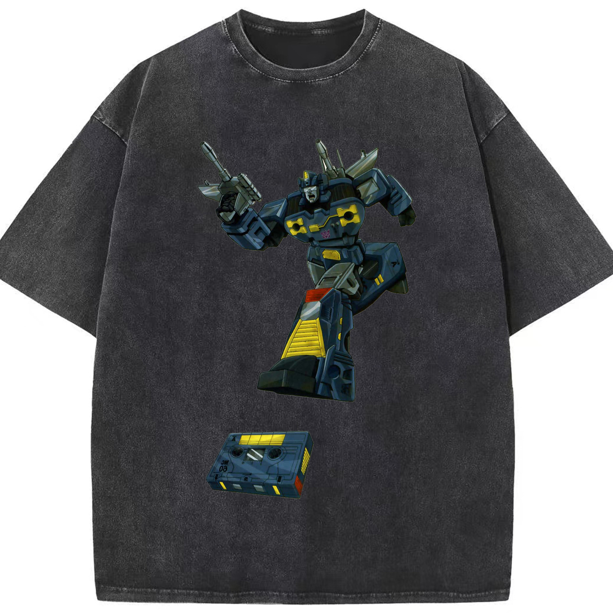 （画像用）  綿100% ヴィンテージ風 半袖Tシャツ（フロントプリント）