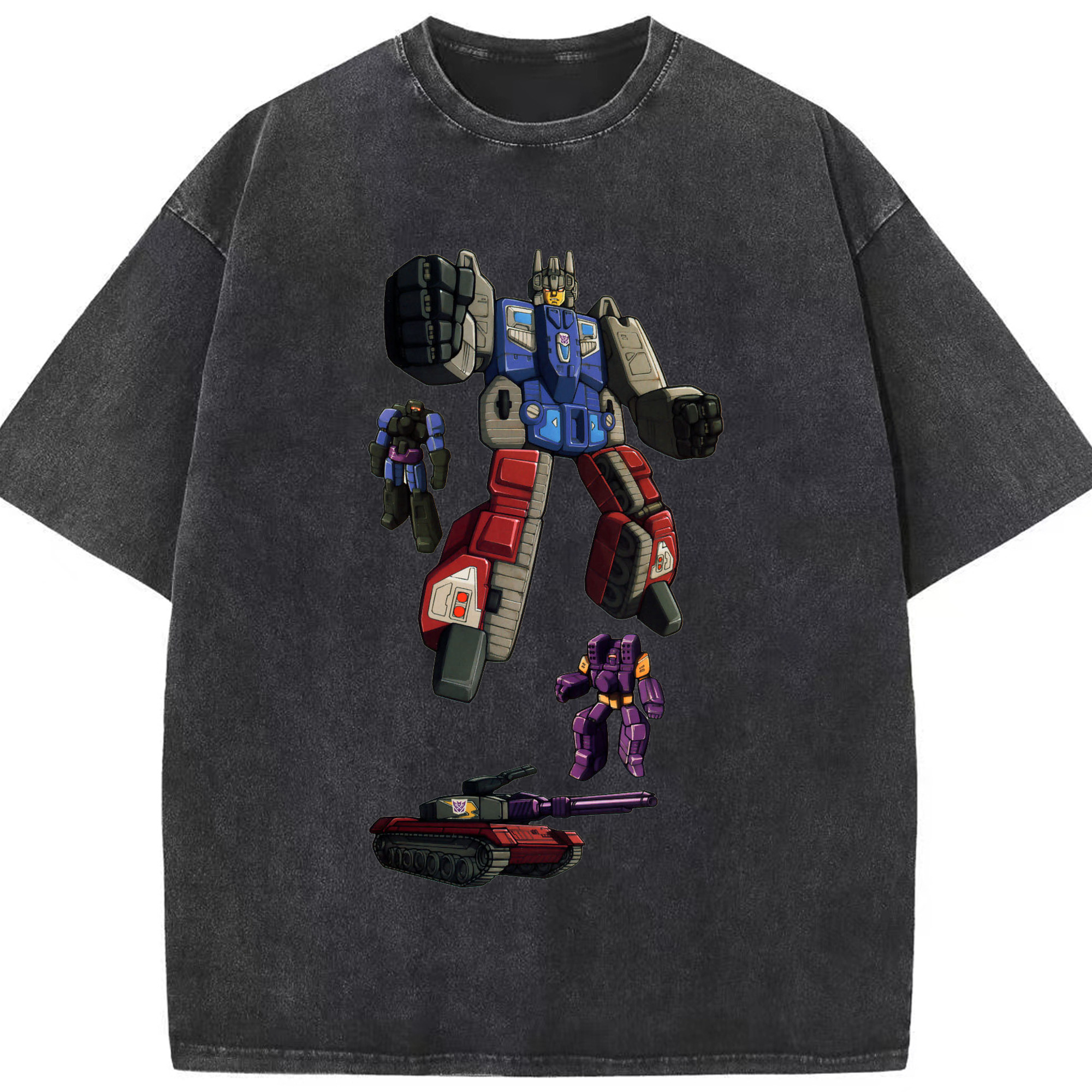 （画像用）  綿100% ヴィンテージ風 半袖Tシャツ（フロントプリント）