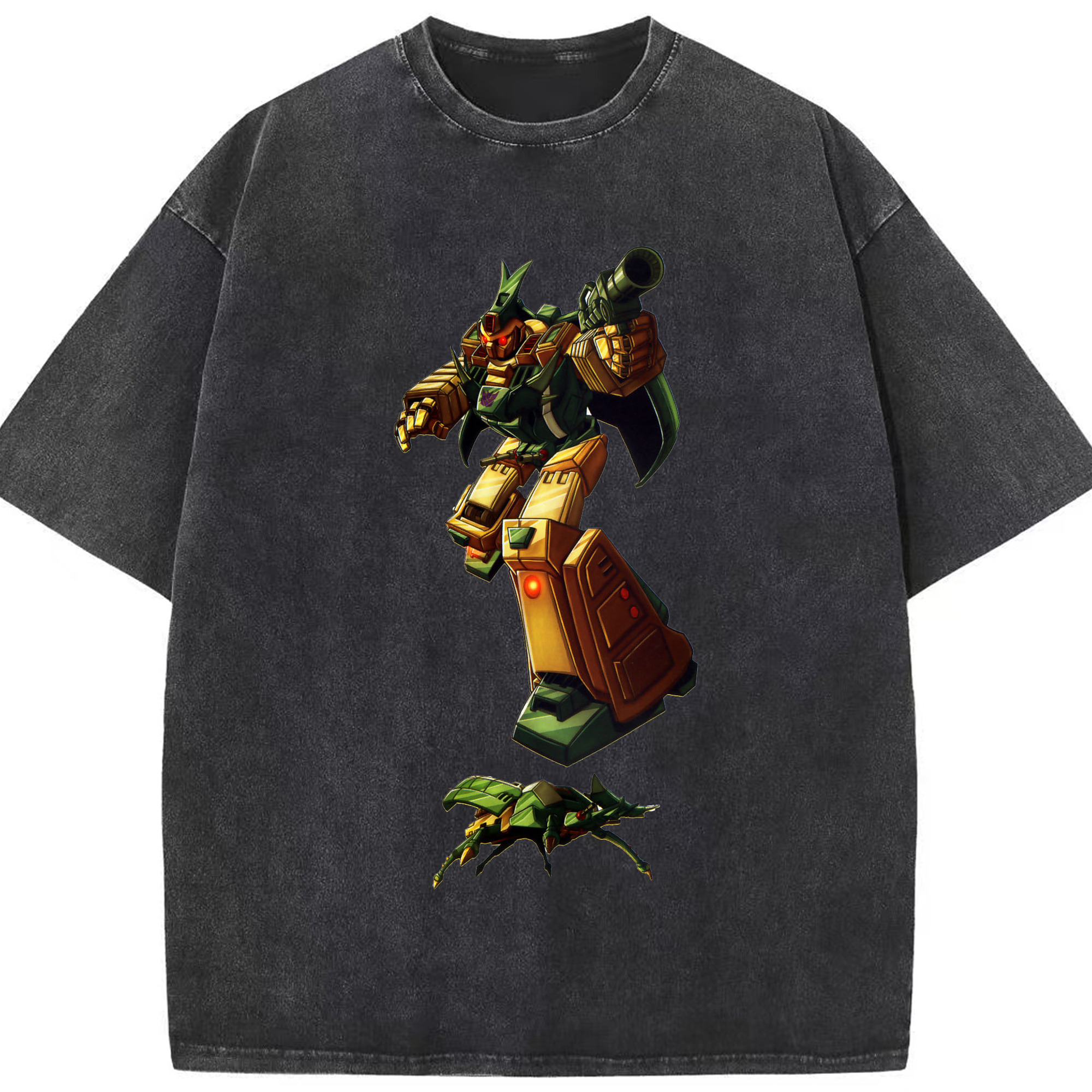 （画像用）  綿100% ヴィンテージ風 半袖Tシャツ（フロントプリント）