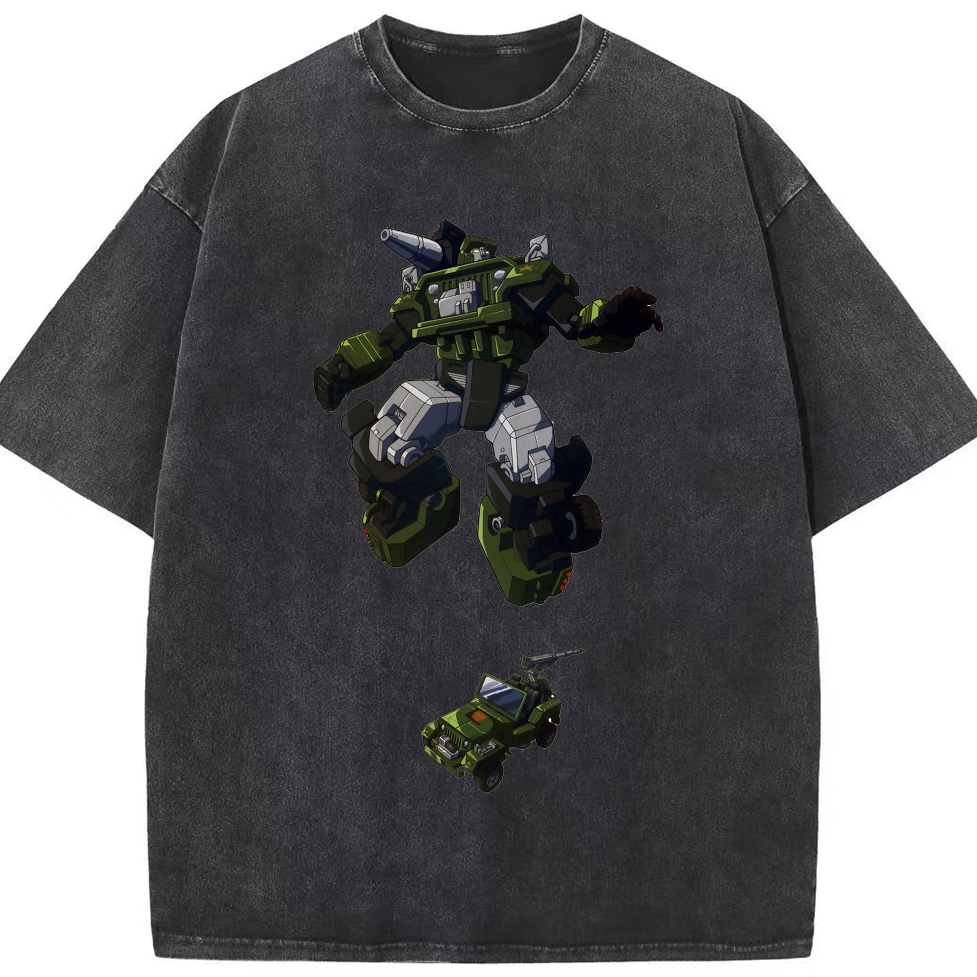 （画像用）  綿100% ヴィンテージ風 半袖Tシャツ（フロントプリント）
