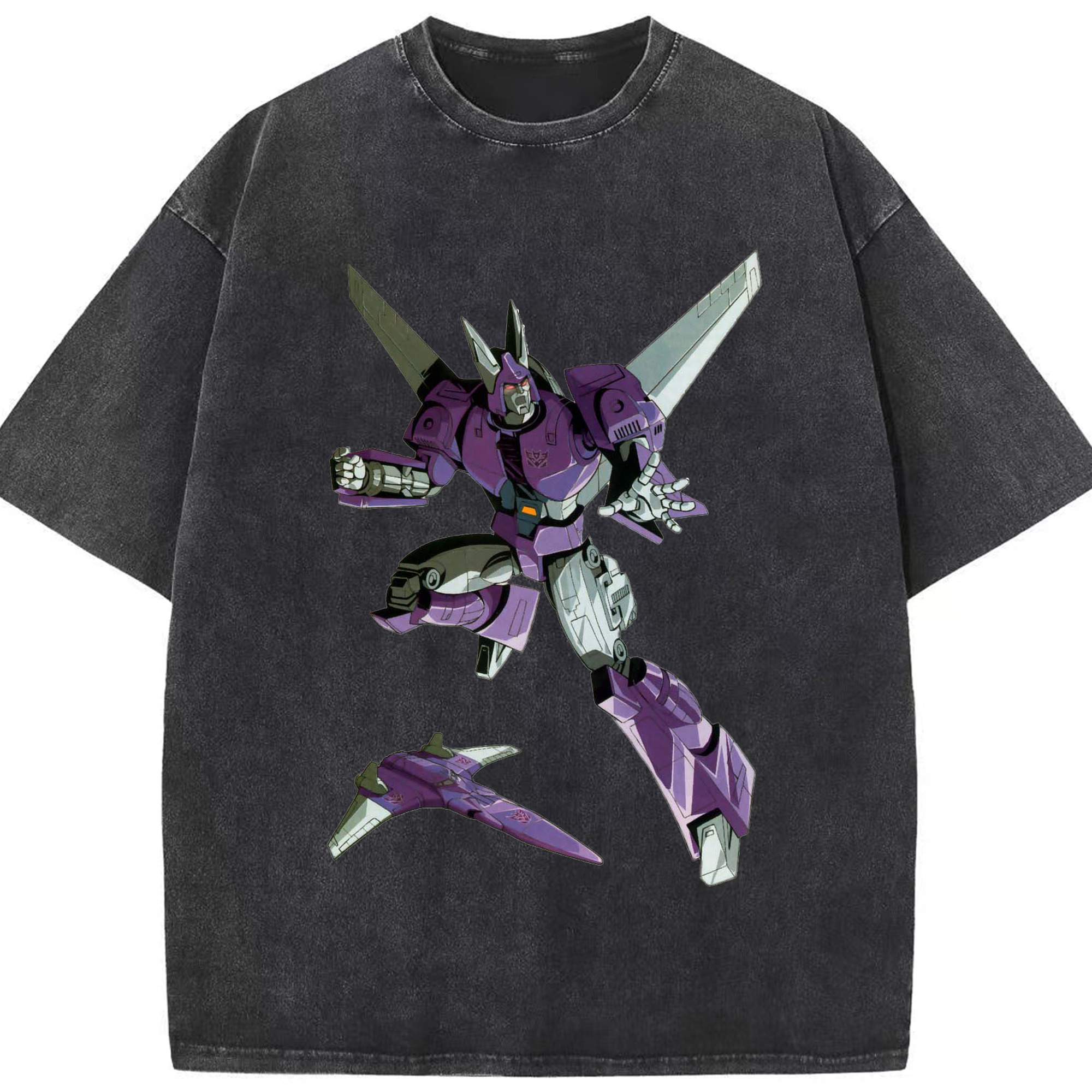 （画像用）  綿100% ヴィンテージ風 半袖Tシャツ（フロントプリント）
