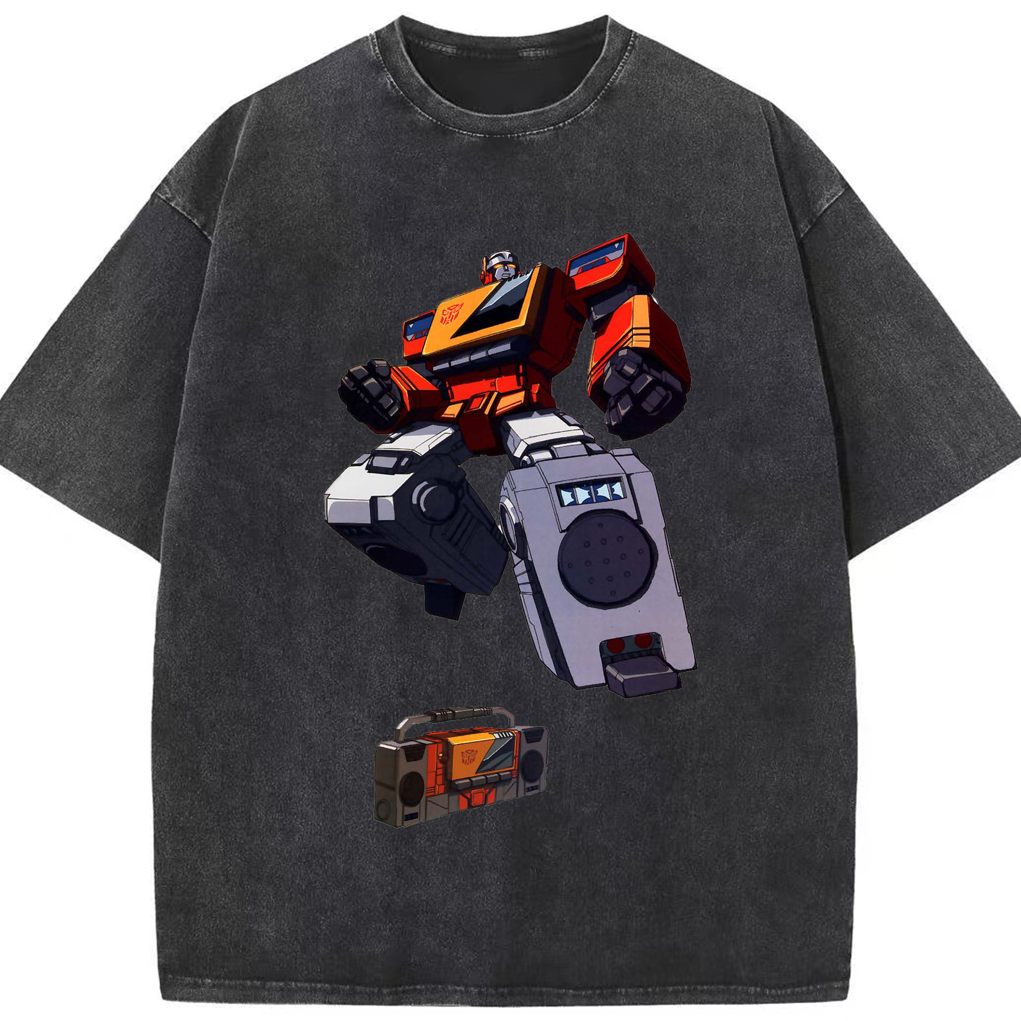 （画像用）  綿100% ヴィンテージ風 半袖Tシャツ（フロントプリント）