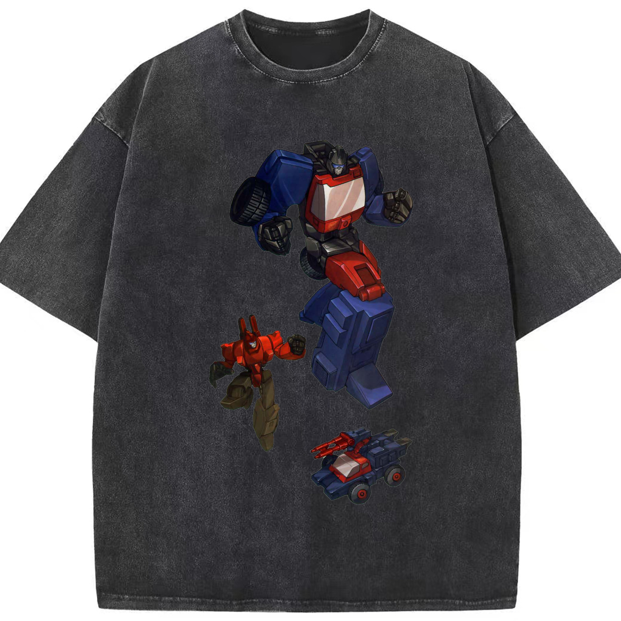 （画像用）  綿100% ヴィンテージ風 半袖Tシャツ（フロントプリント）