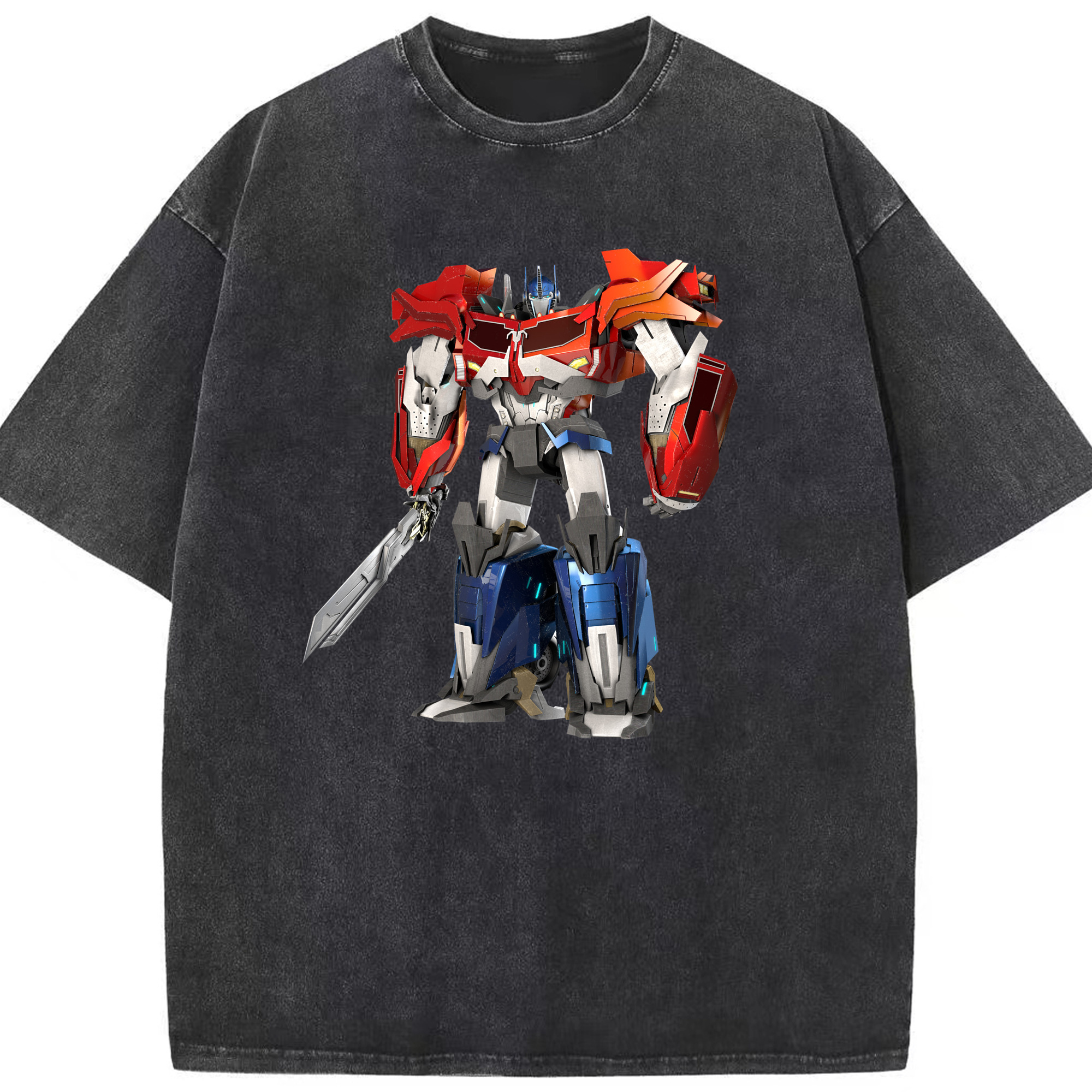 （画像用）  綿100% ヴィンテージ風 半袖Tシャツ（フロントプリント）