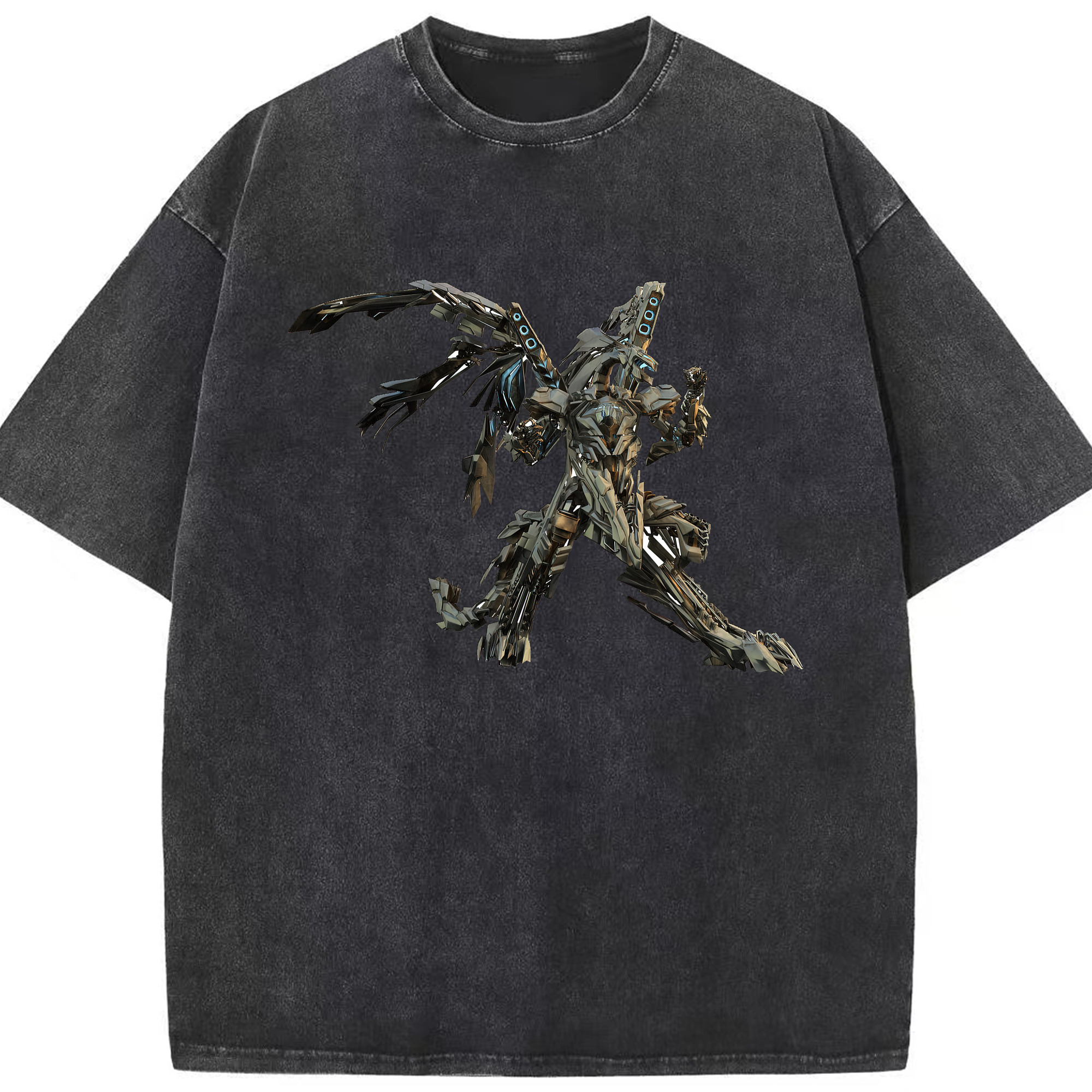 （画像用）  綿100% ヴィンテージ風 半袖Tシャツ（フロントプリント）