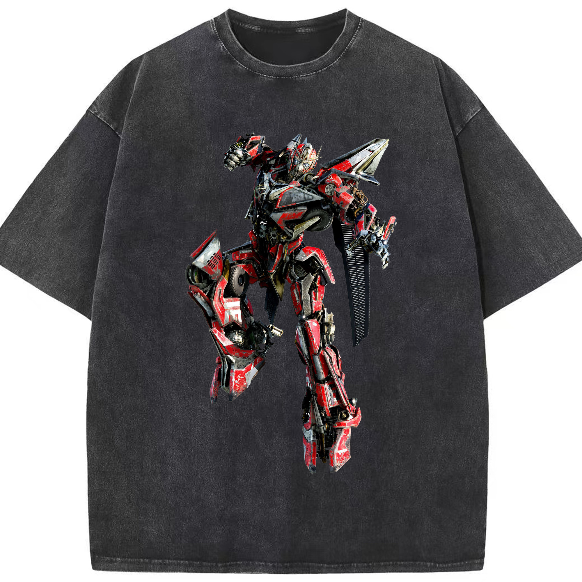 （画像用）  綿100% ヴィンテージ風 半袖Tシャツ（フロントプリント）