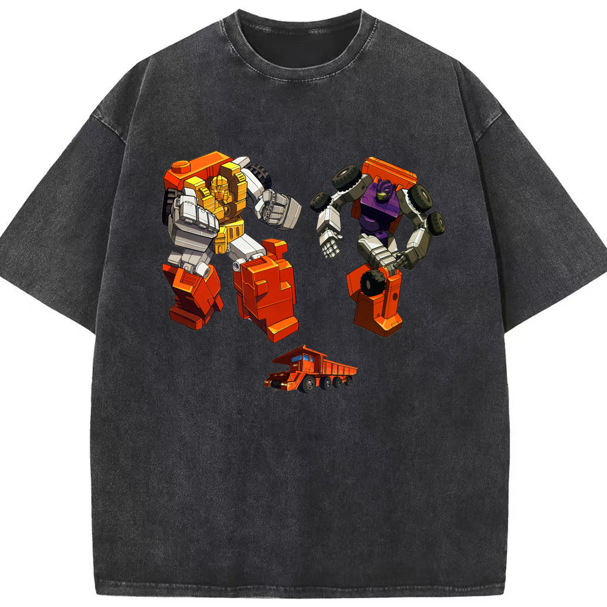 （画像用）  綿100% ヴィンテージ風 半袖Tシャツ（フロントプリント）