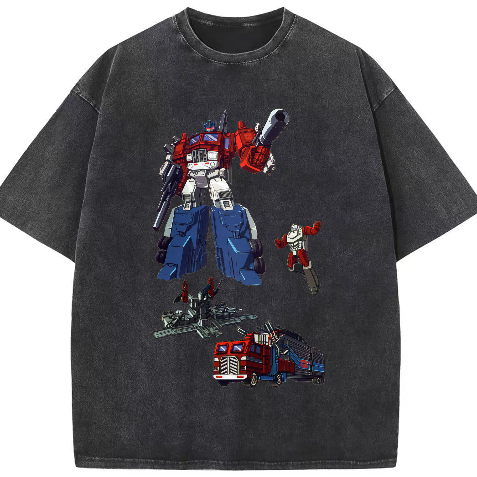 （画像用）  綿100% ヴィンテージ風 半袖Tシャツ（フロントプリント）