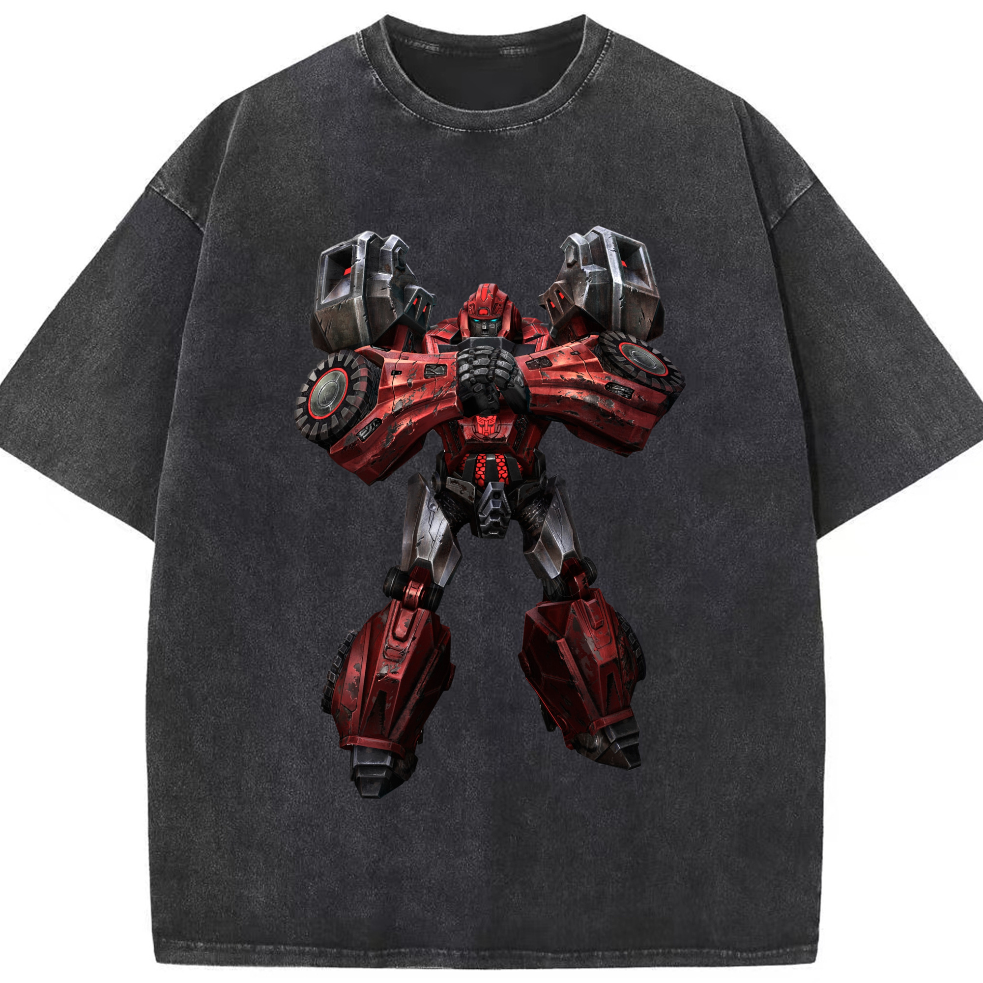 （画像用）  綿100% ヴィンテージ風 半袖Tシャツ（フロントプリント）