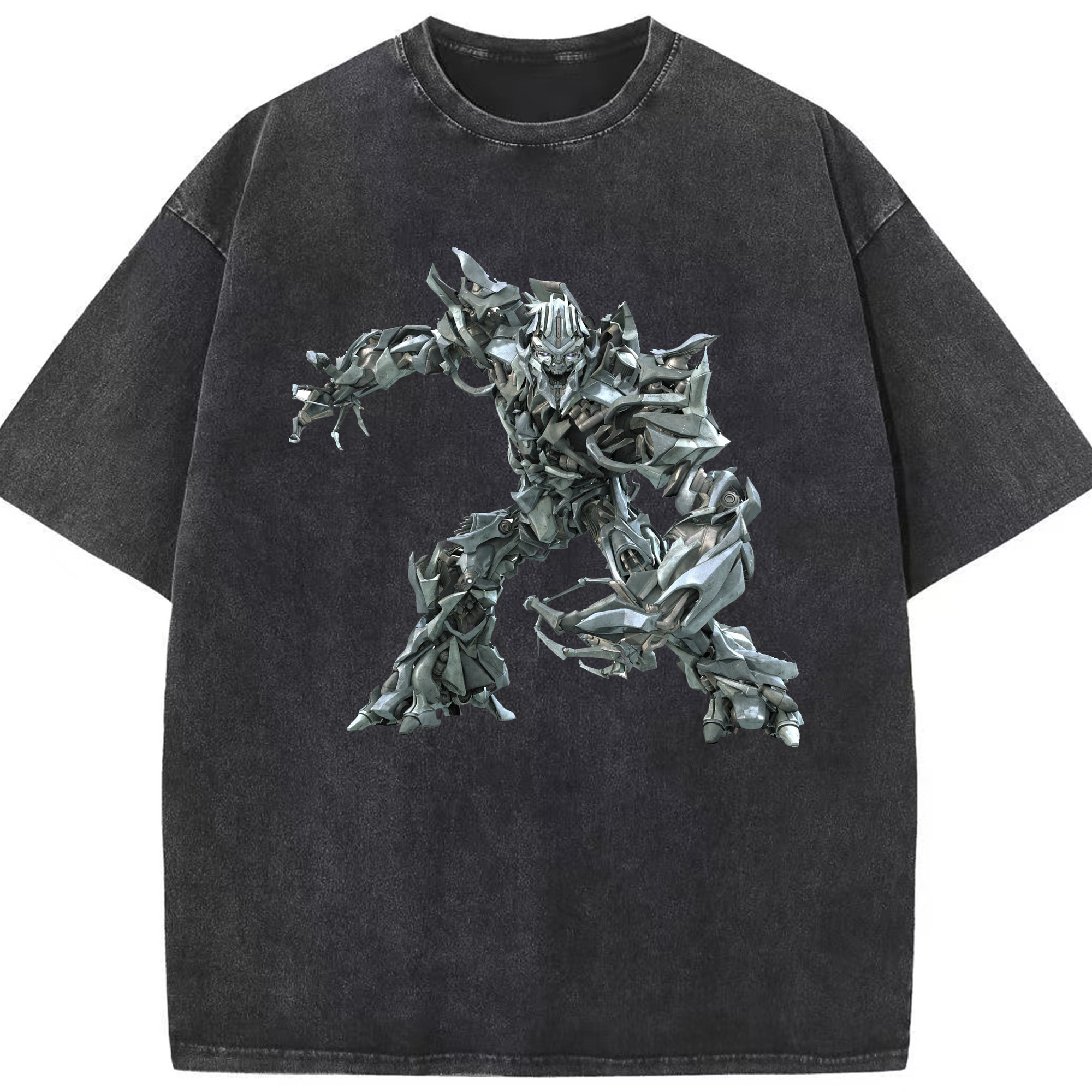 （画像用）  綿100% ヴィンテージ風 半袖Tシャツ（フロントプリント）