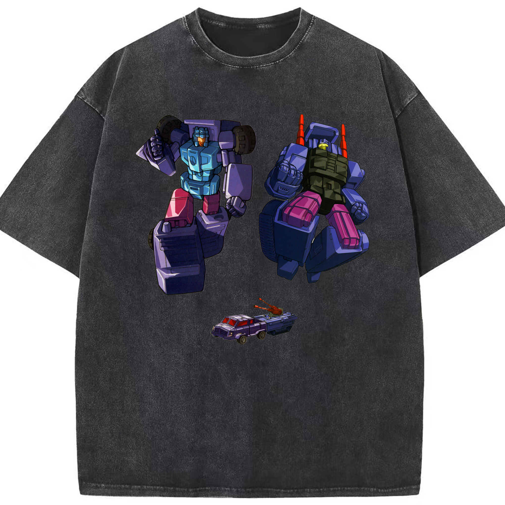 （画像用）  綿100% ヴィンテージ風 半袖Tシャツ（フロントプリント）