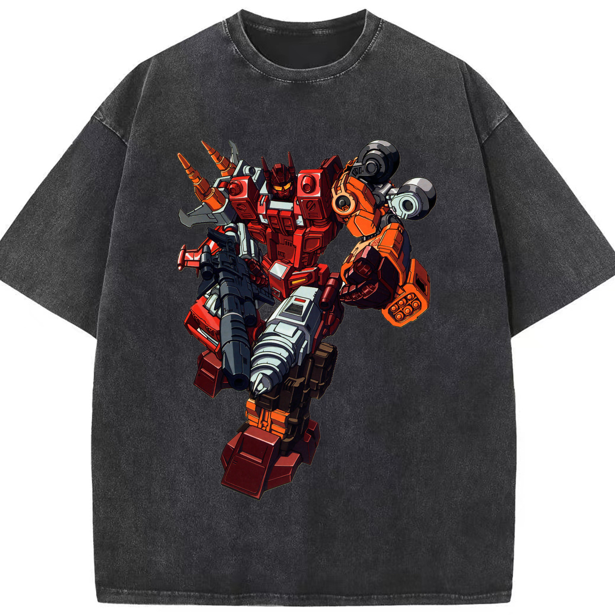 （画像用）  綿100% ヴィンテージ風 半袖Tシャツ（フロントプリント）