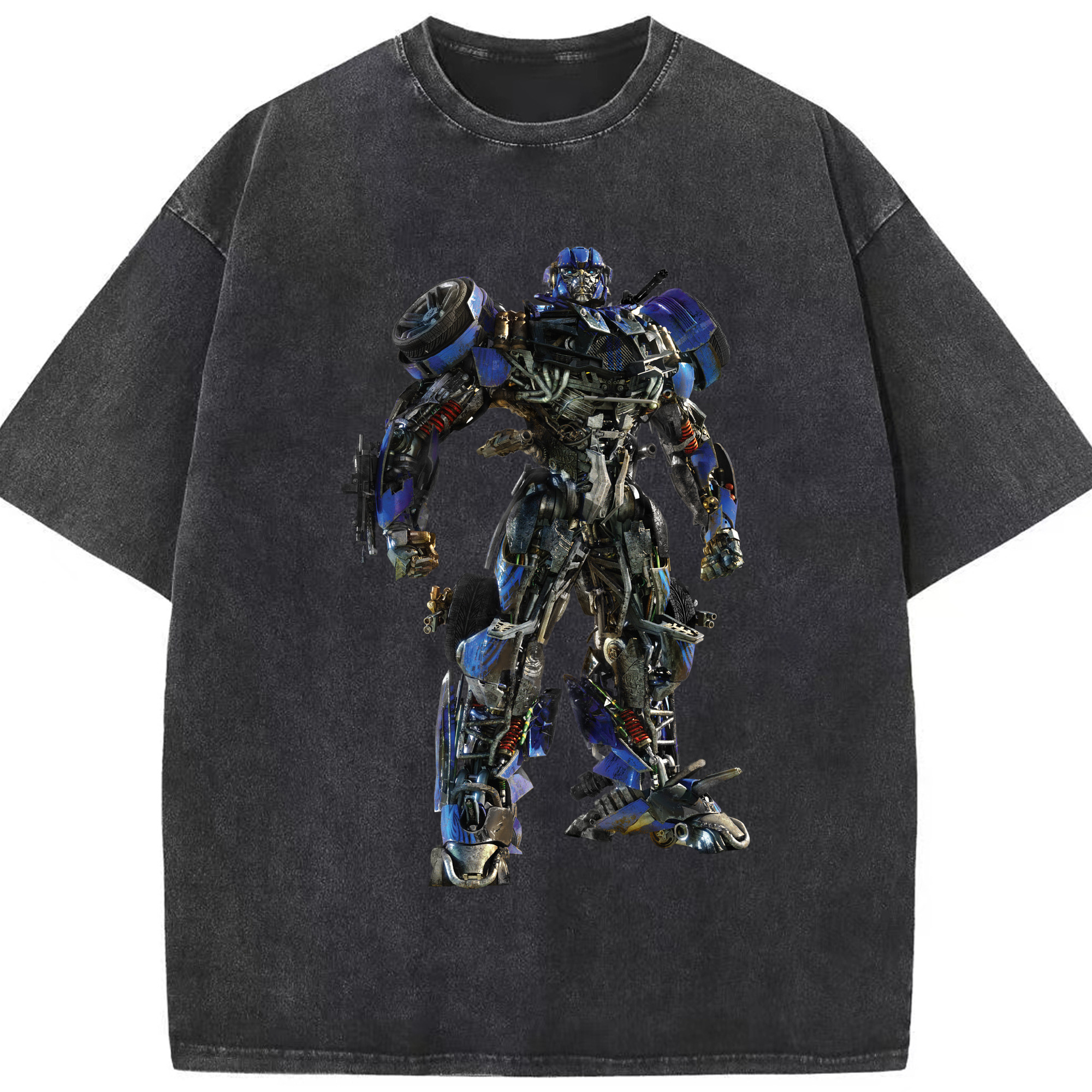 （画像用）  綿100% ヴィンテージ風 半袖Tシャツ（フロントプリント）