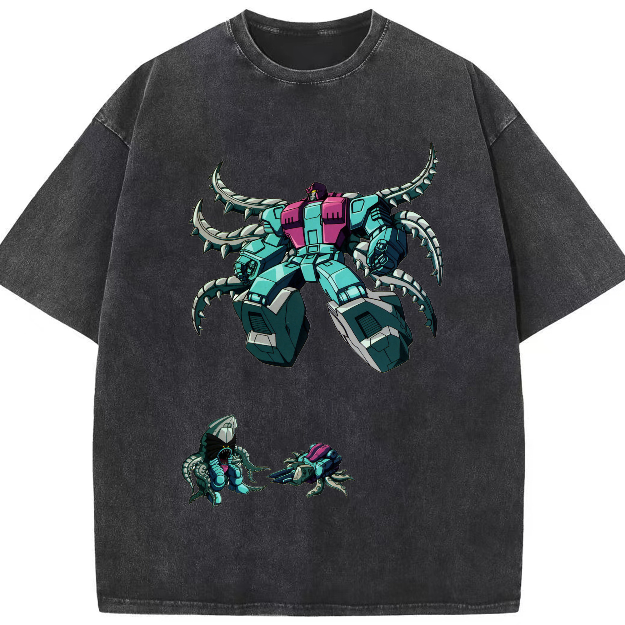 （画像用）  綿100% ヴィンテージ風 半袖Tシャツ（フロントプリント）