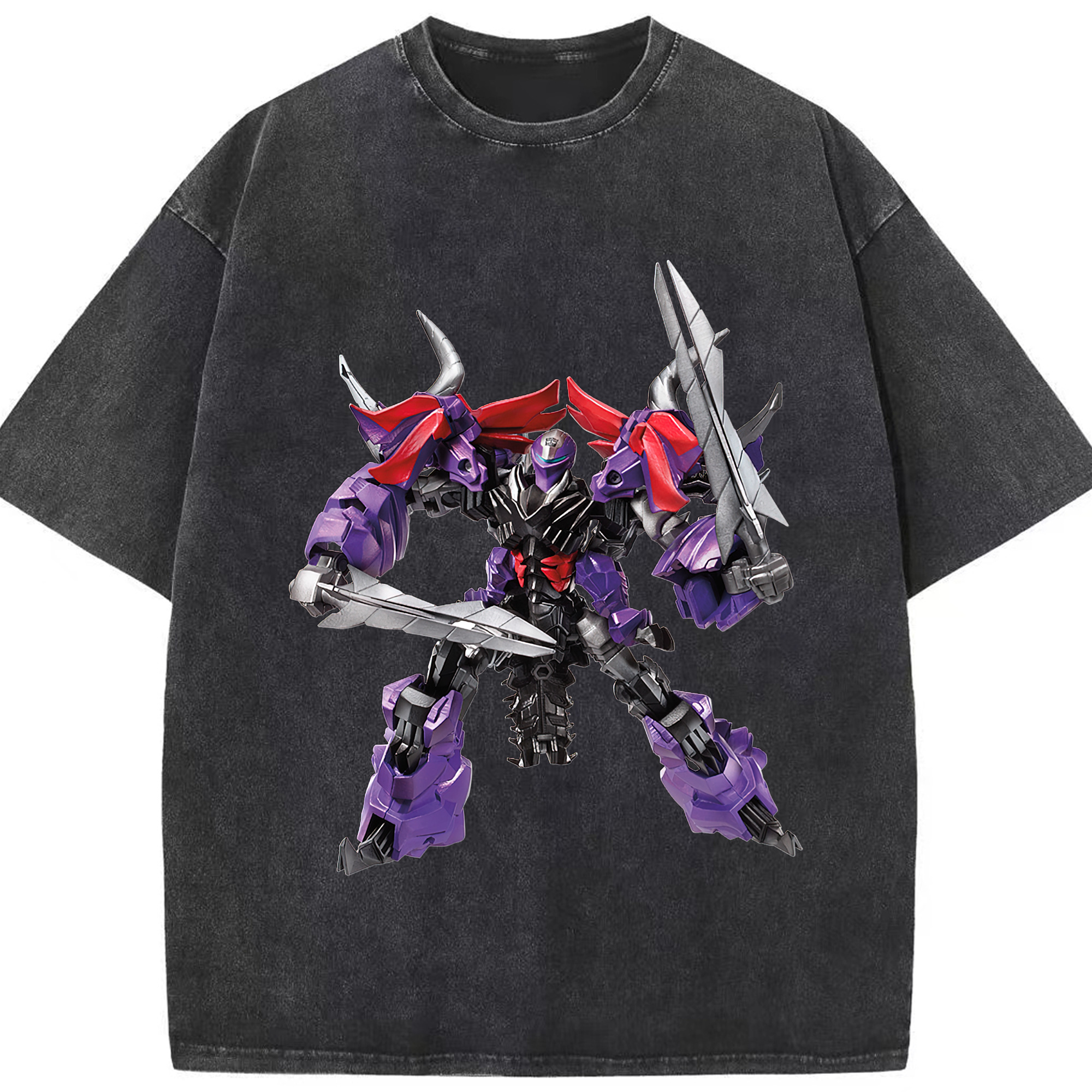 （画像用）  綿100% ヴィンテージ風 半袖Tシャツ（フロントプリント）
