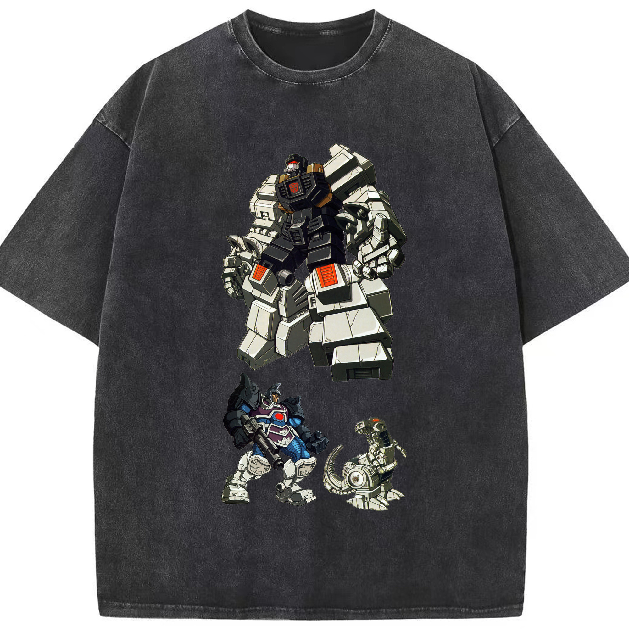 （画像用）  綿100% ヴィンテージ風 半袖Tシャツ（フロントプリント）