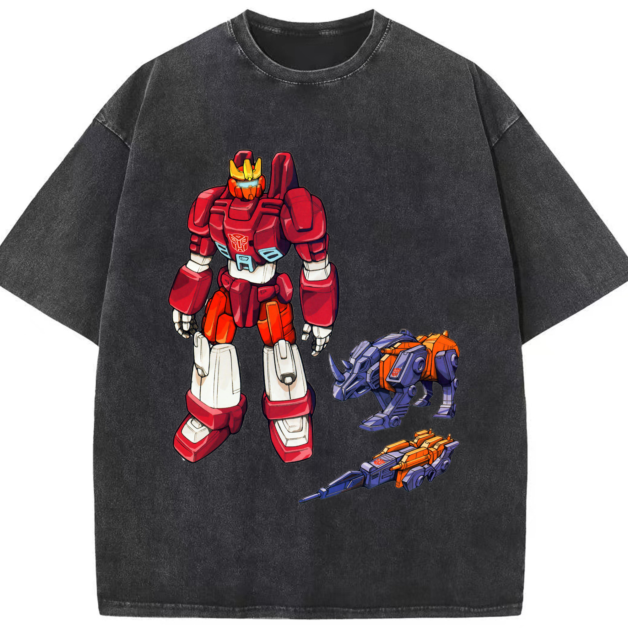 （画像用）  綿100% ヴィンテージ風 半袖Tシャツ（フロントプリント）