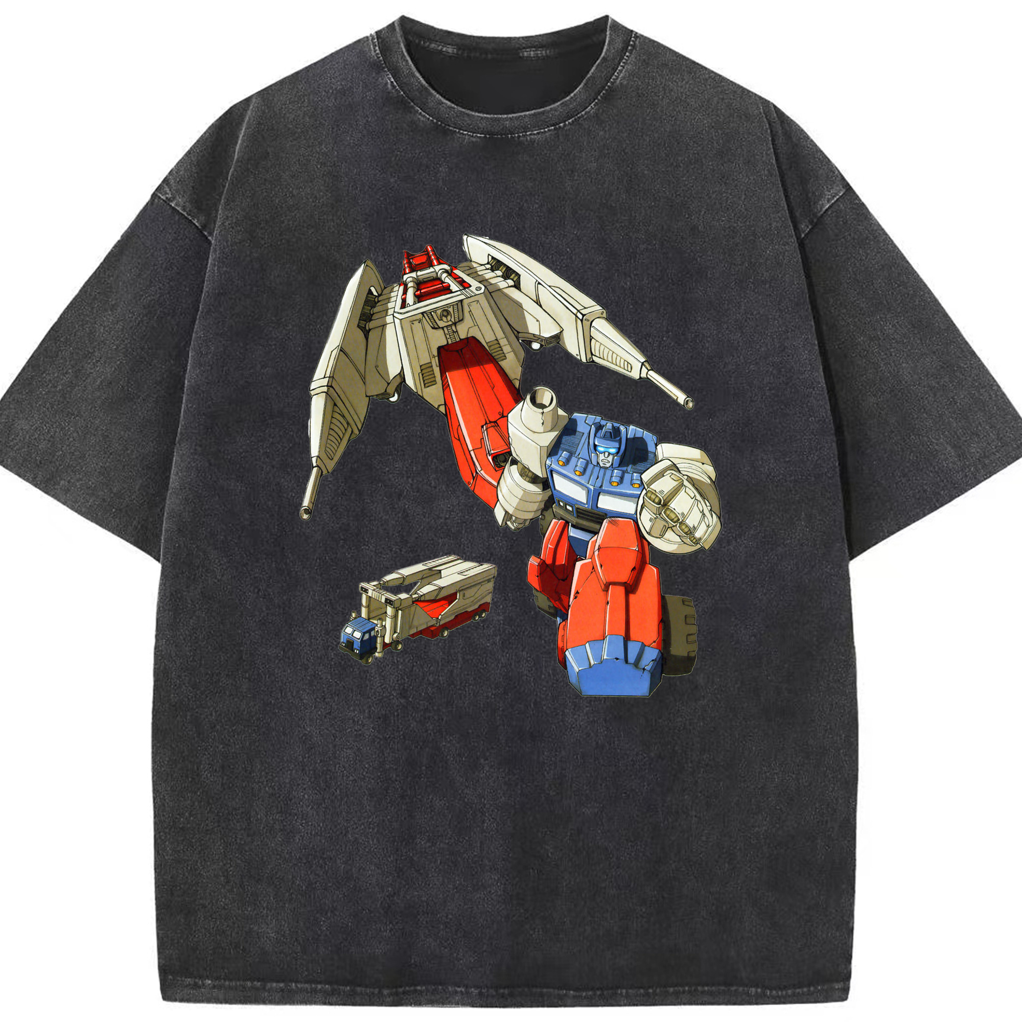（画像用）  綿100% ヴィンテージ風 半袖Tシャツ（フロントプリント）