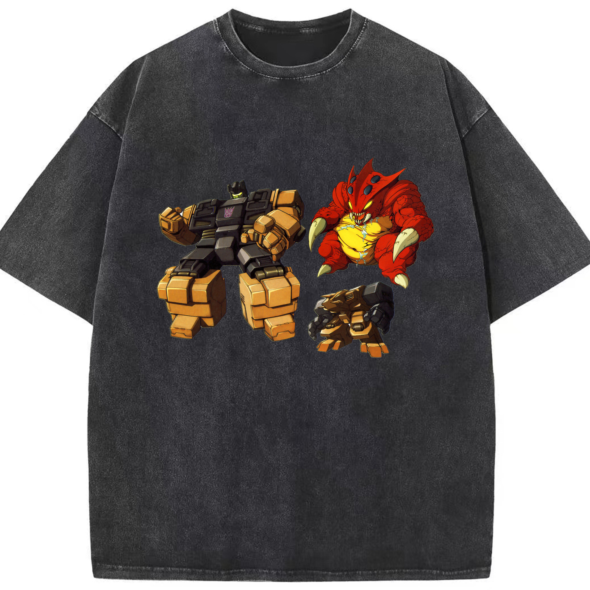 （画像用）  綿100% ヴィンテージ風 半袖Tシャツ（フロントプリント）