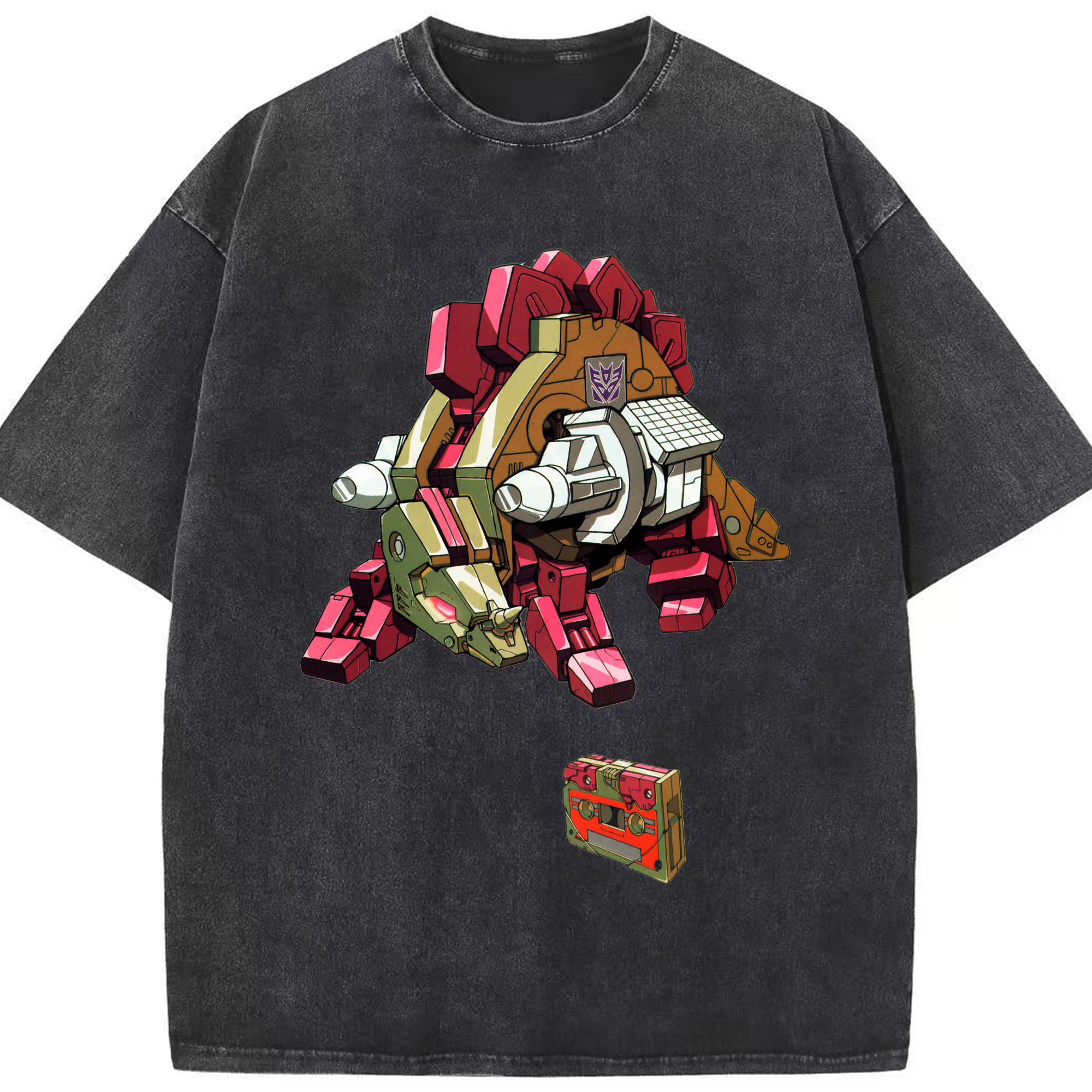 （画像用）  綿100% ヴィンテージ風 半袖Tシャツ（フロントプリント）