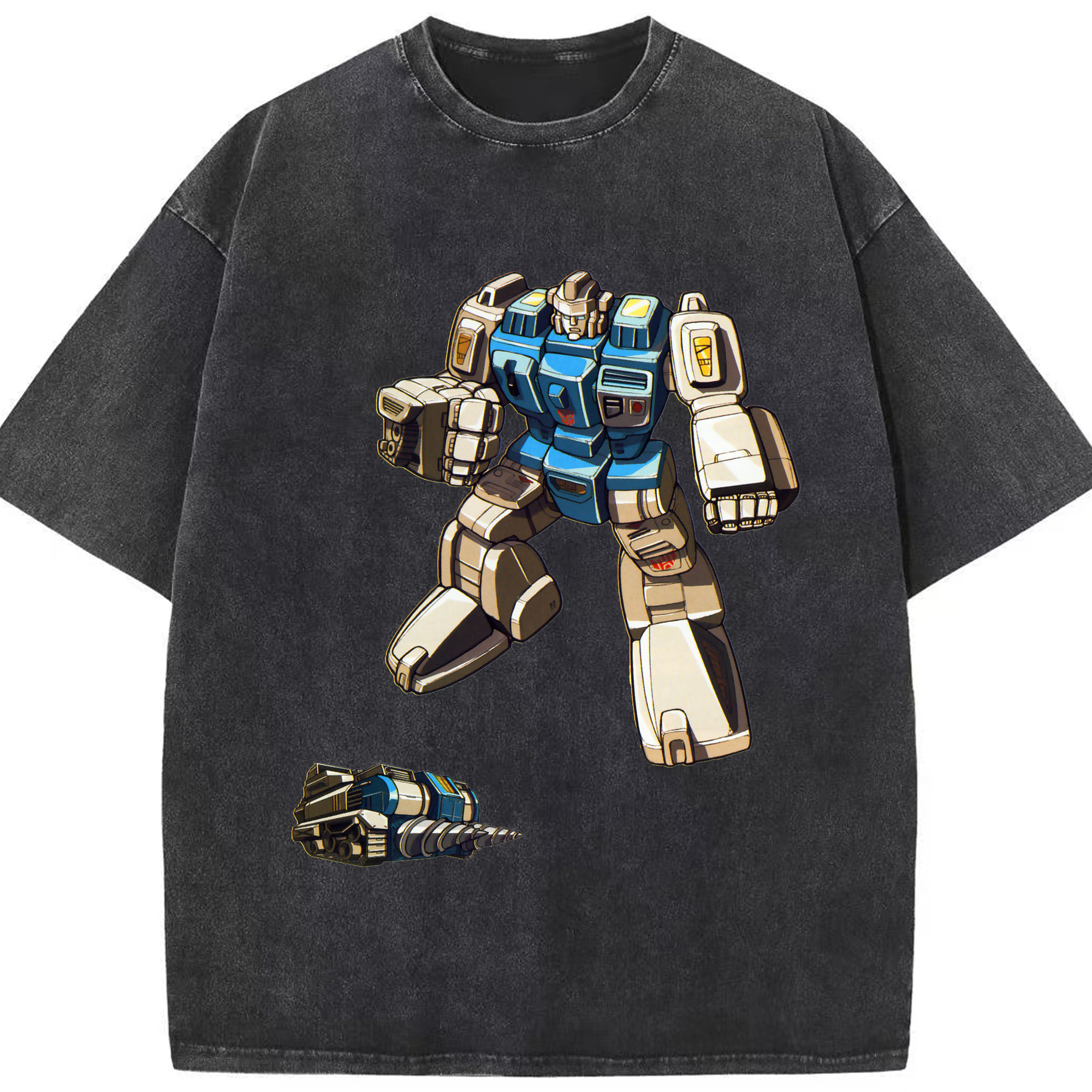 （画像用）  綿100% ヴィンテージ風 半袖Tシャツ（フロントプリント）