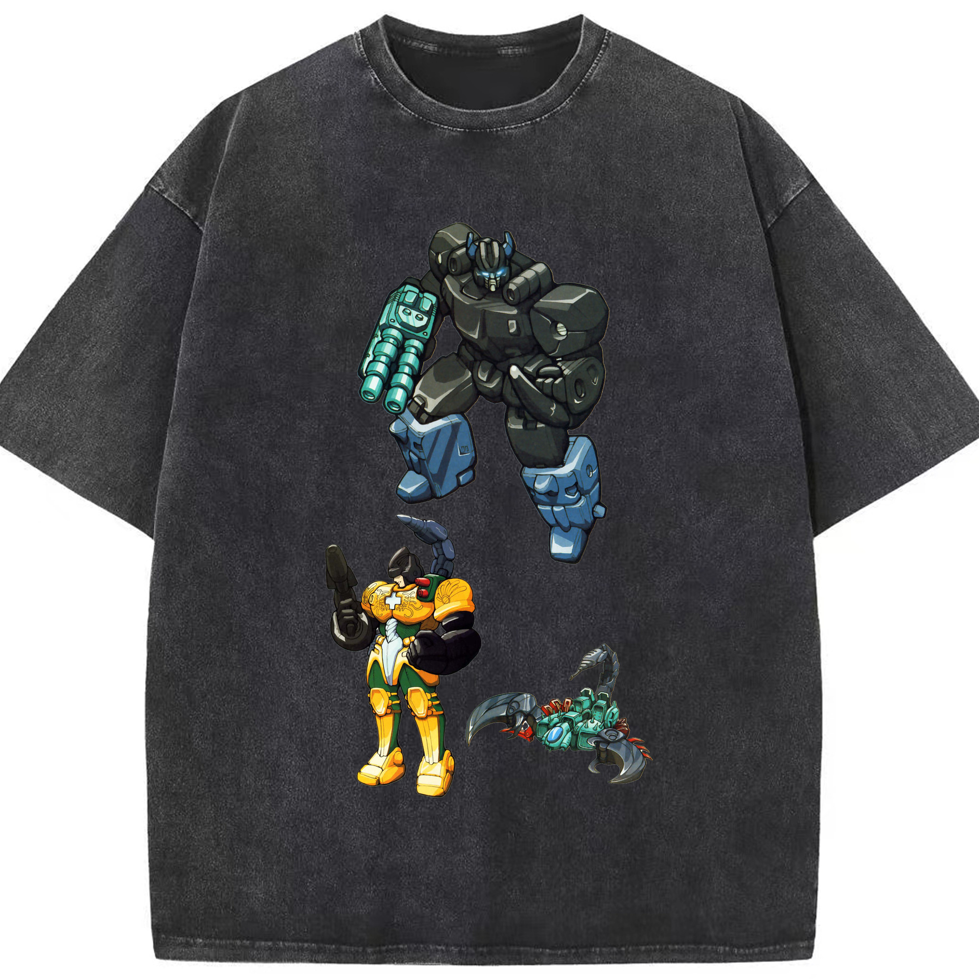（画像用）  綿100% ヴィンテージ風 半袖Tシャツ（フロントプリント）
