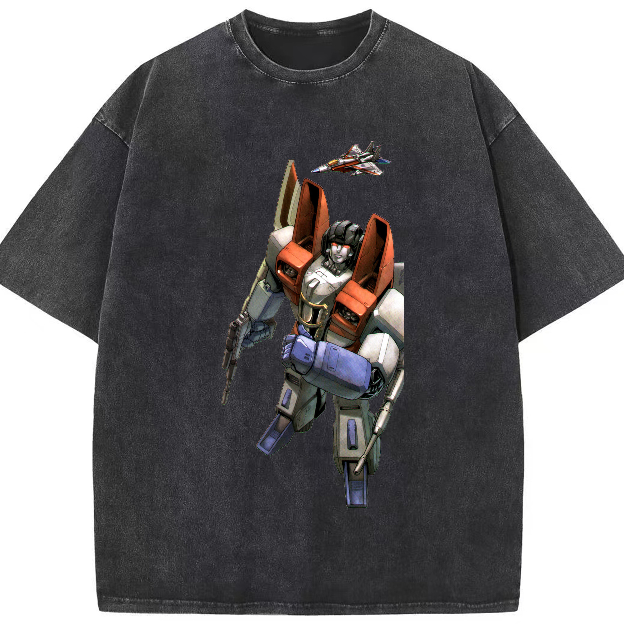 （画像用）  綿100% ヴィンテージ風 半袖Tシャツ（フロントプリント）