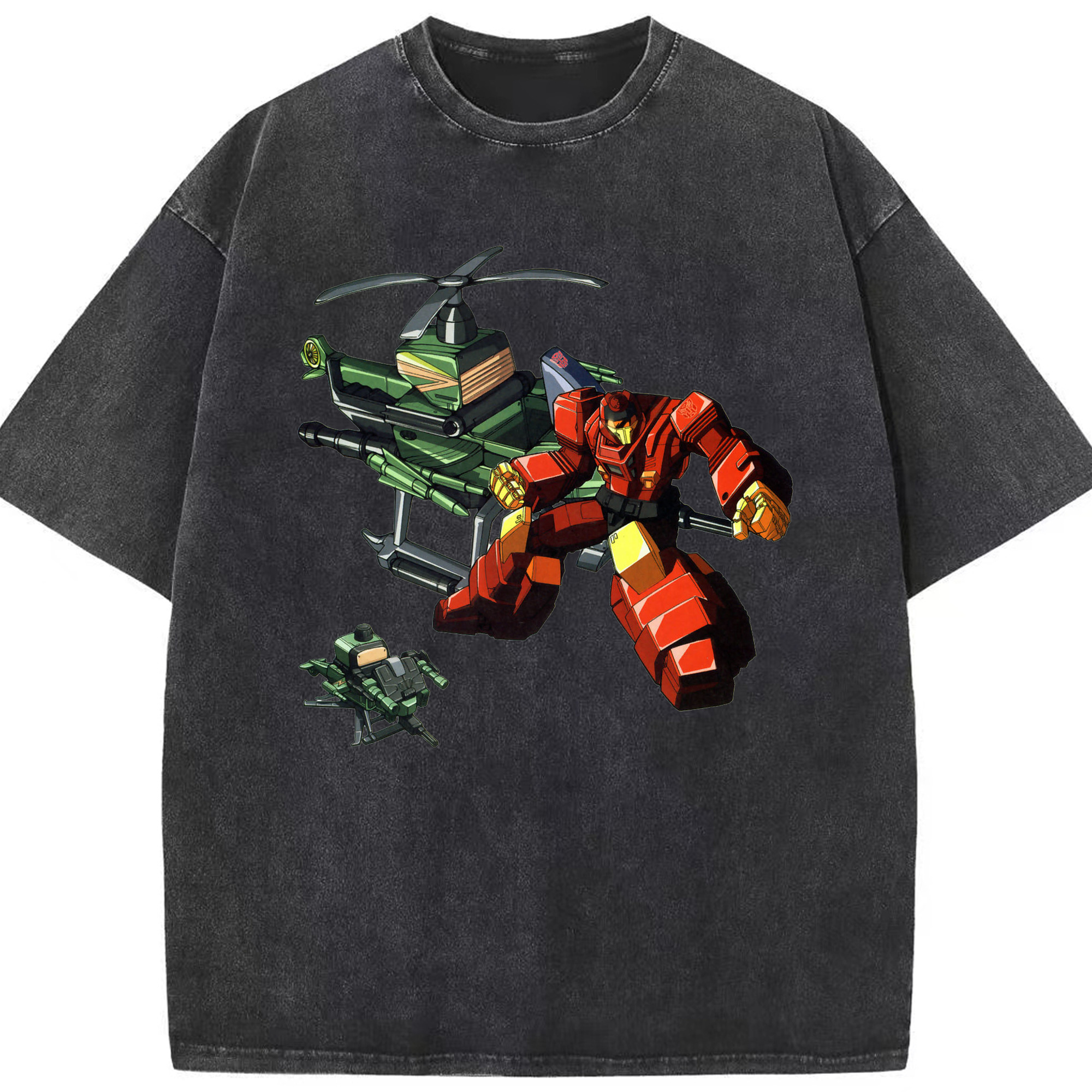 （画像用）  綿100% ヴィンテージ風 半袖Tシャツ（フロントプリント）